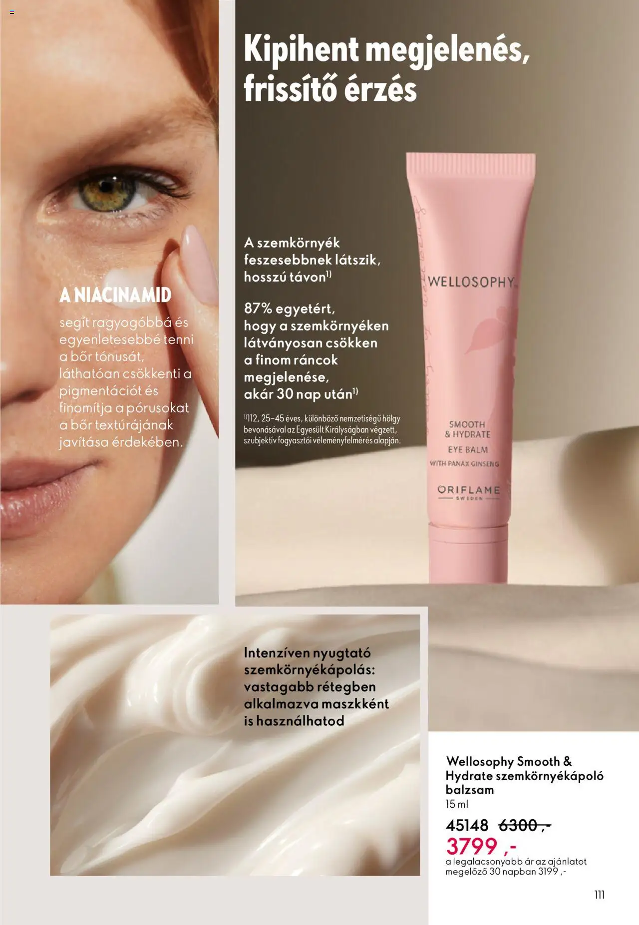 Oriflame akciós ujság - amely érvényes a következő dátumtól: 07.09.2025 | Oldal: 111 | Termékek: Szemkörnyékápoló, Bor
