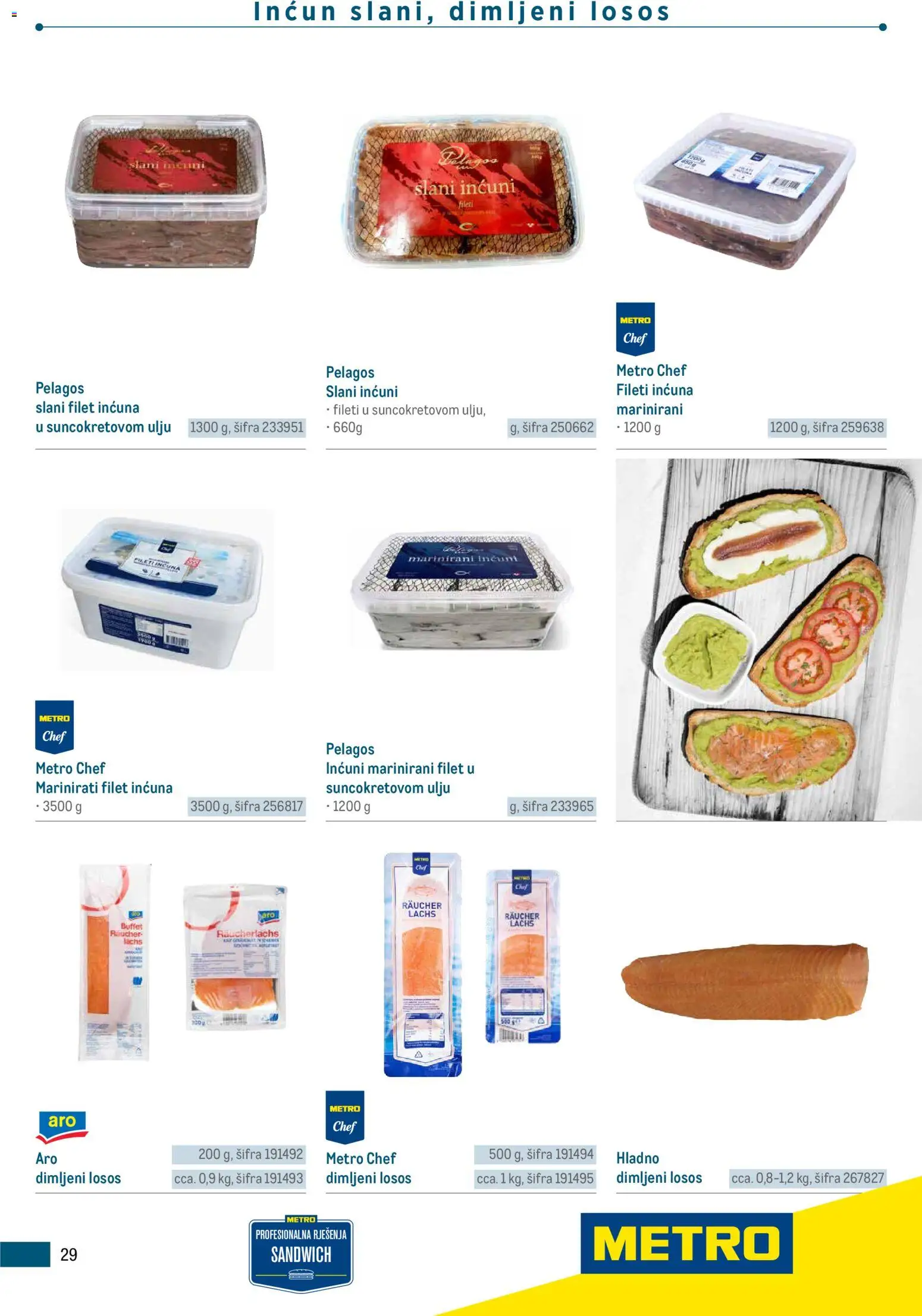 Metro katalog | vrijedi od 05.03.2026 | Stranica: 29 | Proizvodi: Dimljeni losos, Losos