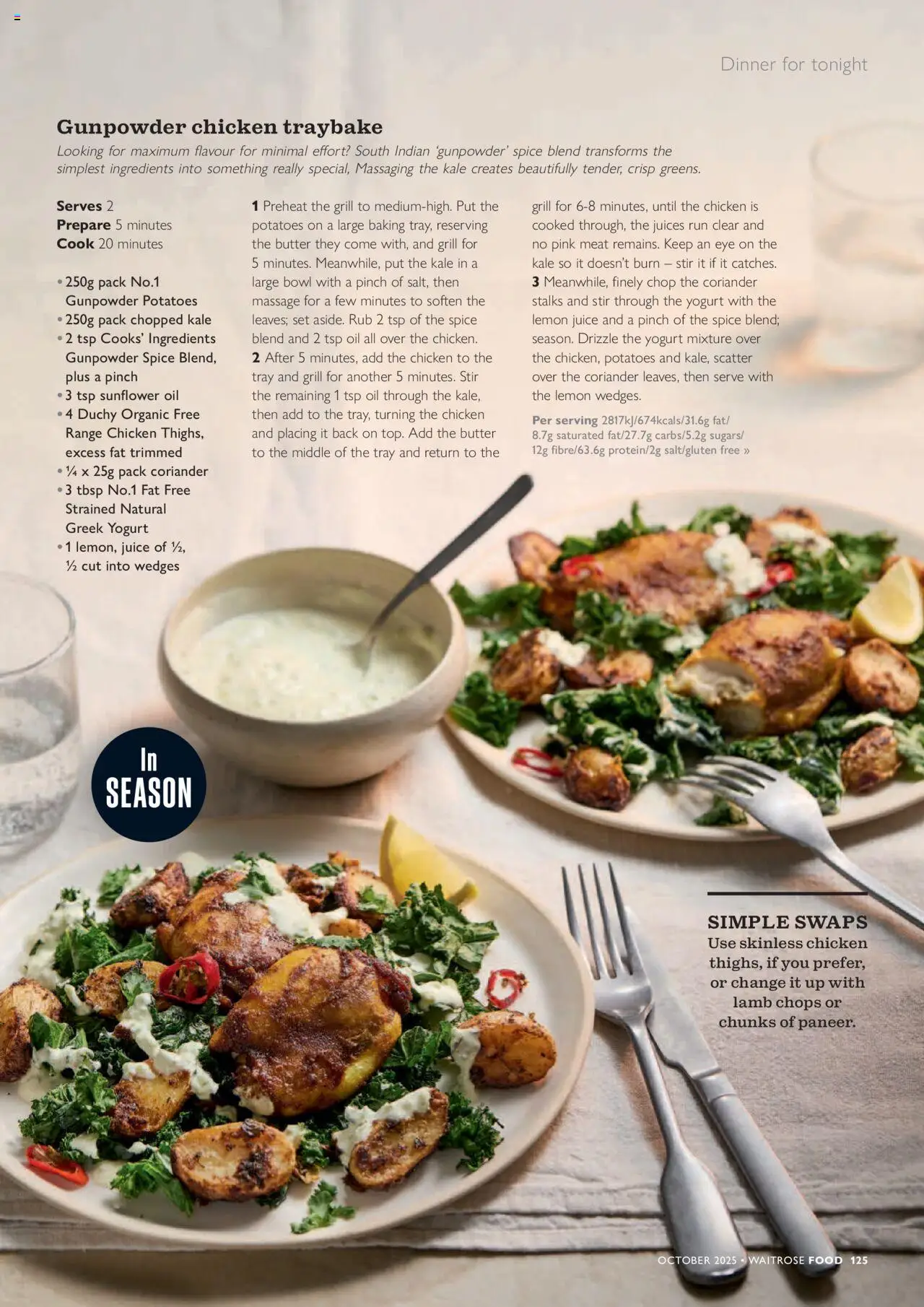  | Page: 125 | Products: Chicken, Yogurt, Juice, Grill
