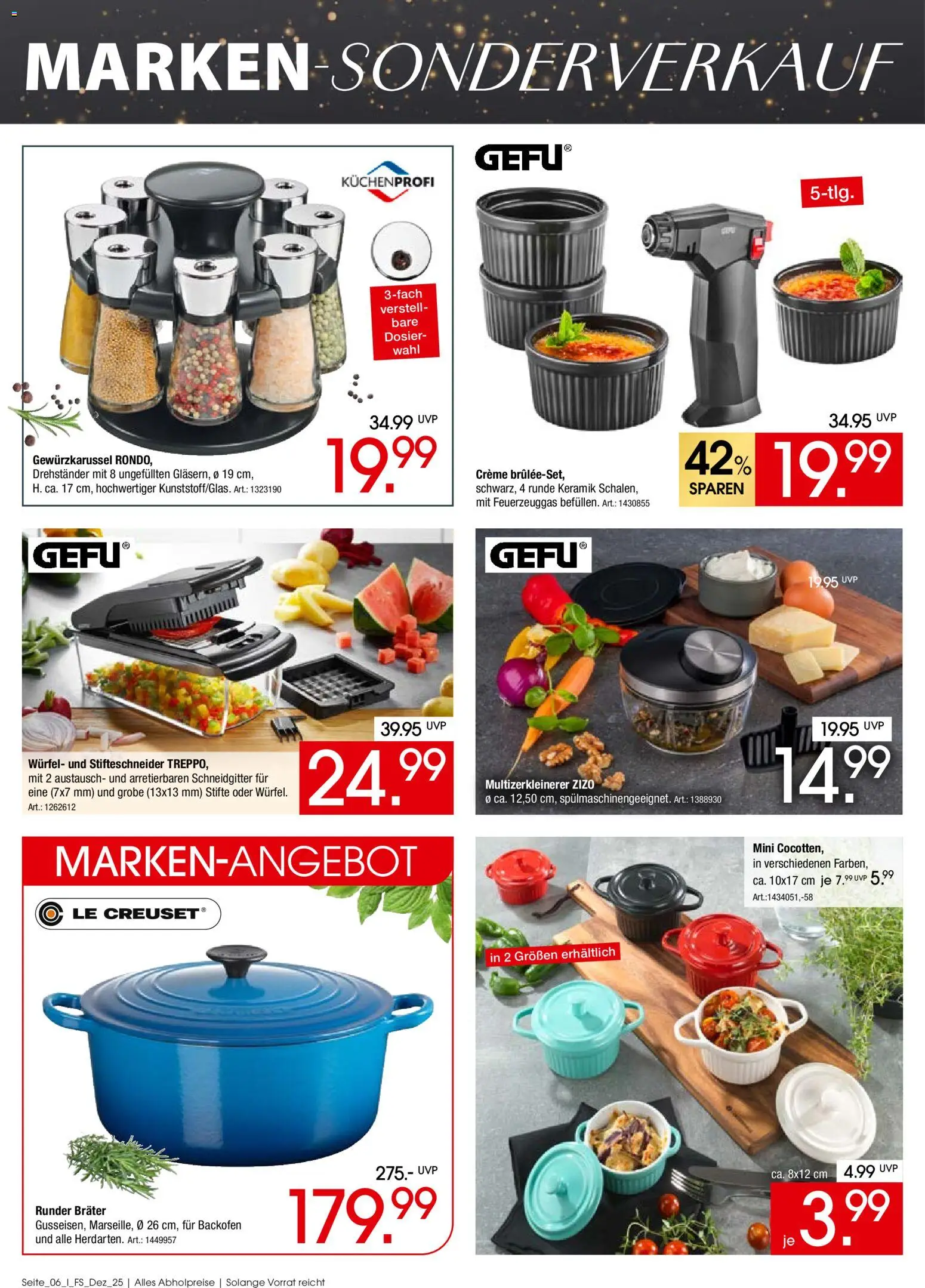 Zurbrüggen  Marken-Spezial – gültig ab 02.12.2025 | Seite: 6 | Produkte: Creme, Backofen