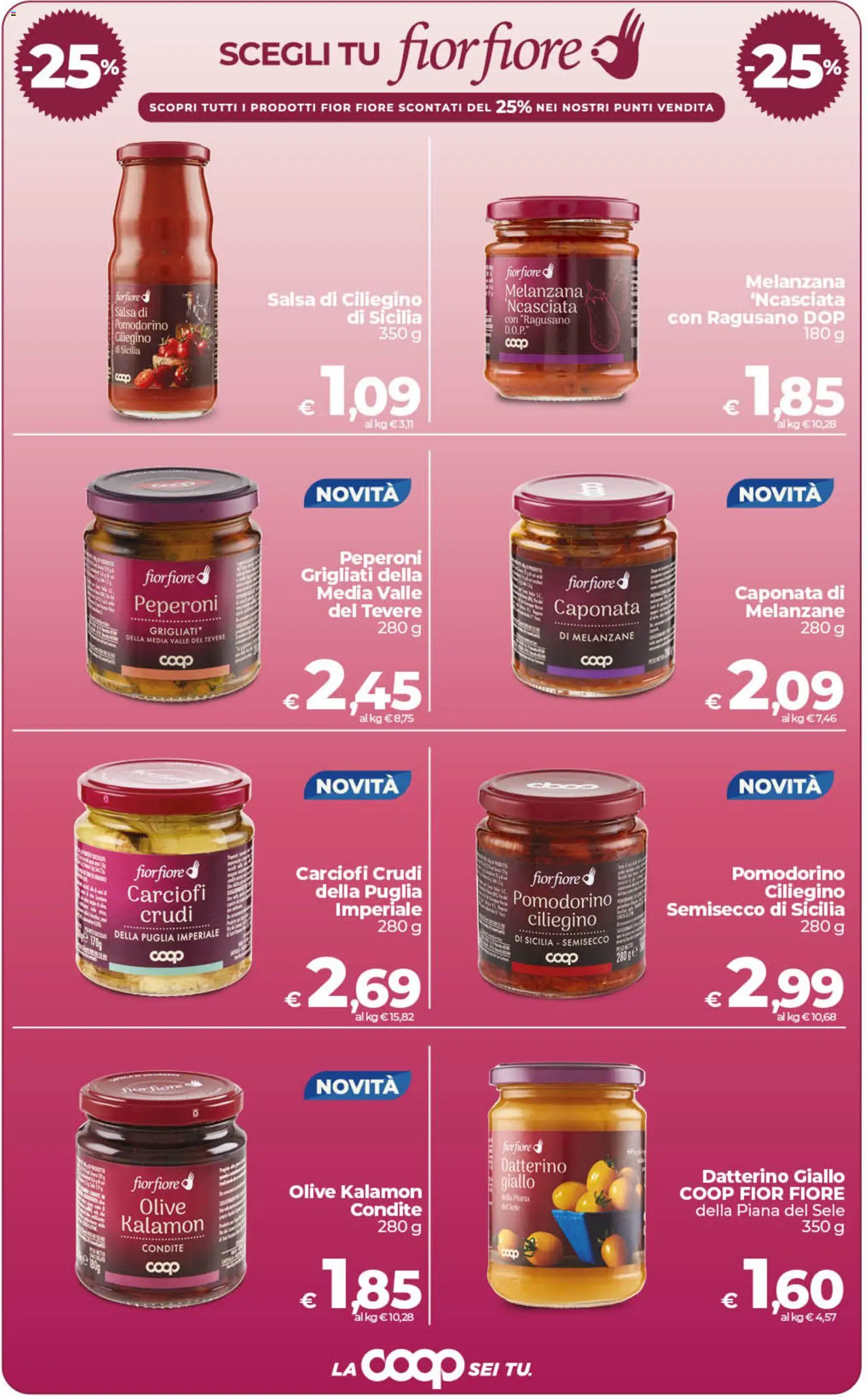 Volantino COOP del 26.03.2026 | Pagina: 11 | Prodotti: Peperoni, Salsa, Olive, Melanzane