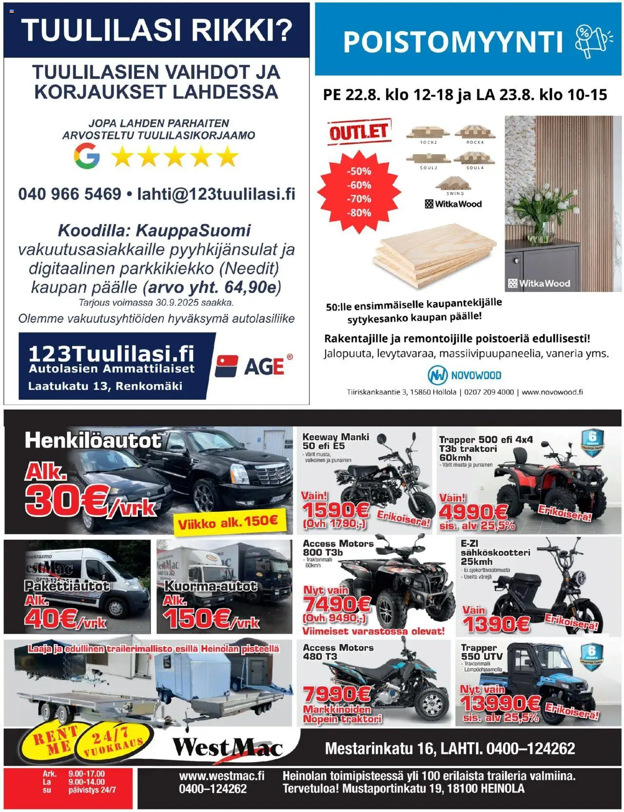  | Sivu: 2 | Tuotteet: Sähköskootteri, Parkkikiekko