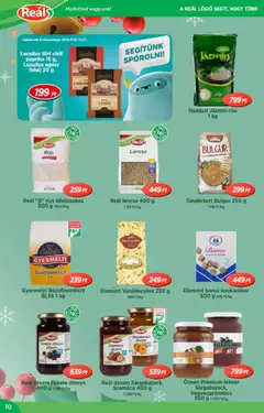 Reál Akciós újság - amely érvényes a következő dátumtól: 26.11.2025 | Oldal: 10 | Termékek: Chili, Jázmin rizs, Lencse, Fahéj
