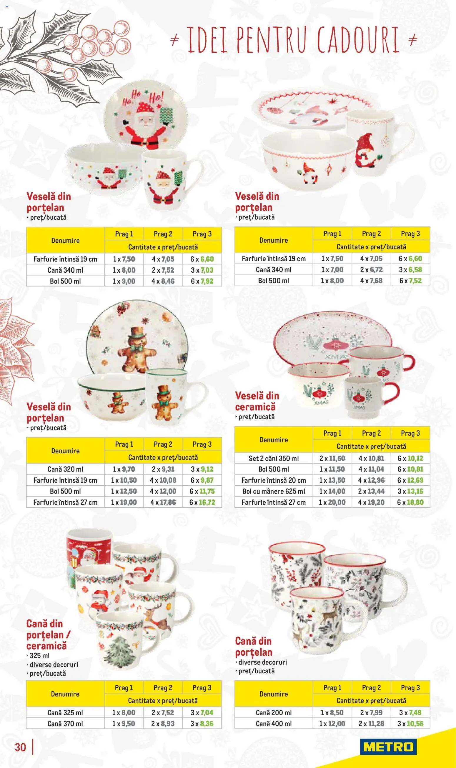 Noul catalog Metro – valabil de la 18.11.2025 | Pagină: 30 | Produse: Bol, Farfurie