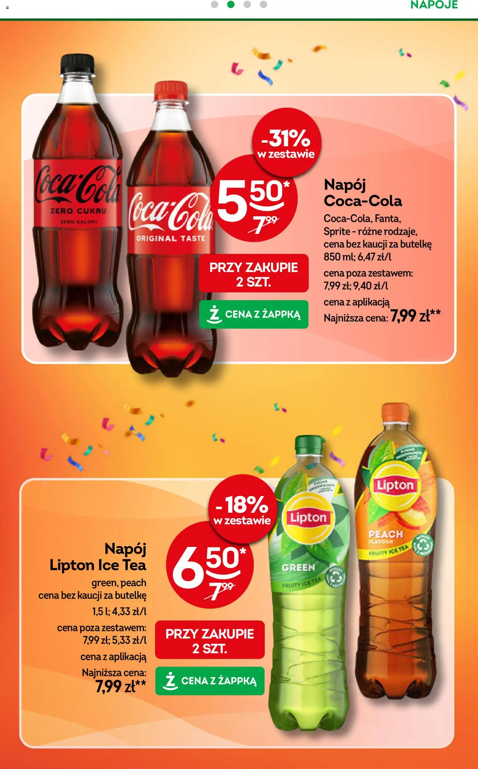 Żabka Gazetka od 28.01.2026 | Strona: 27 | Produkty: Ice Tea, Napoje, Sprite