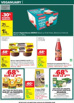 Carrefour - Prévisualisation de Carrefour Produits laitiers & végétaux valide à partir de 13.01.2026 | Page: 44 | Produits: Flocons, Abricot, Fraise, Chocolat