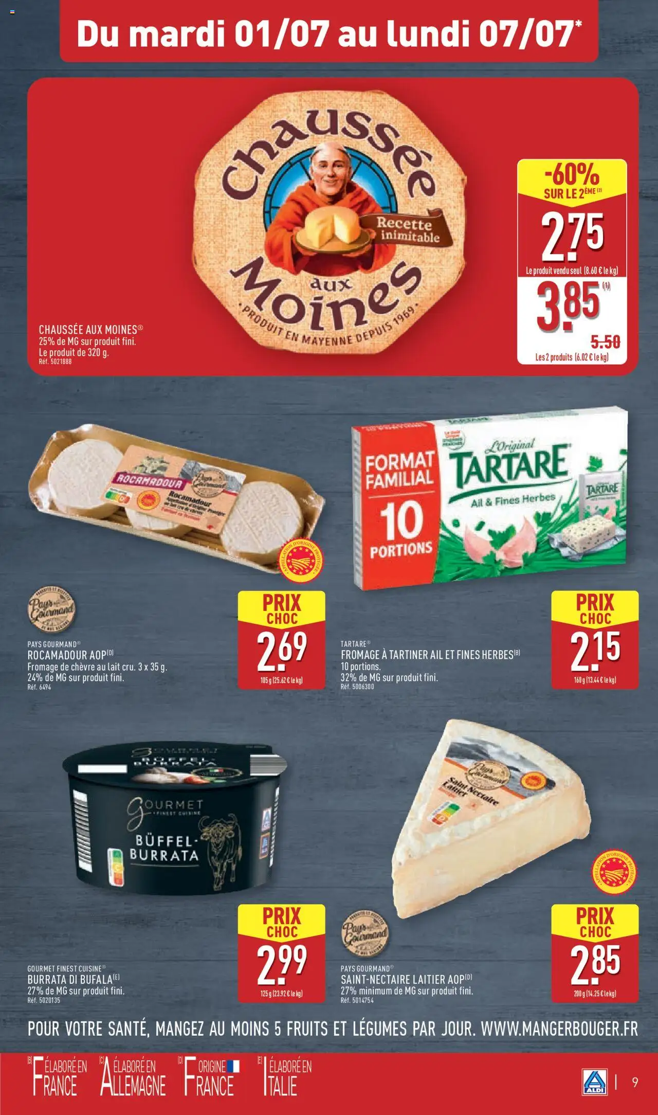  | Page: 12 | Produits: Ail, Lait, Fromage, Burrata