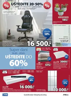 Jysk katalog - pregled Jysk kataloga - važi od 14.01.2026 | Strana: 12 | Proizvode: Stolica, Ogledalo, Gejmerska stolica, Peškir