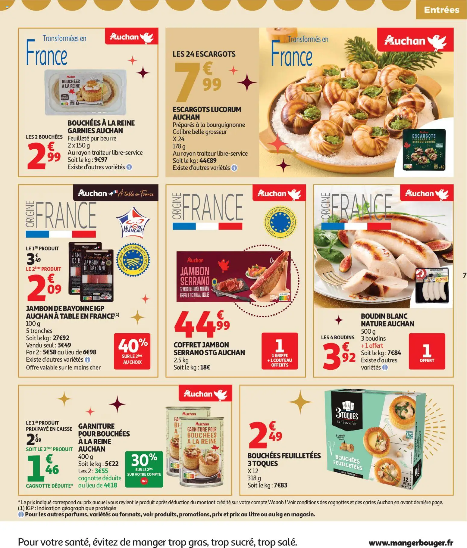 {H1} | Page: 7 | Produits: Escargots, Table, Jambon, Porc