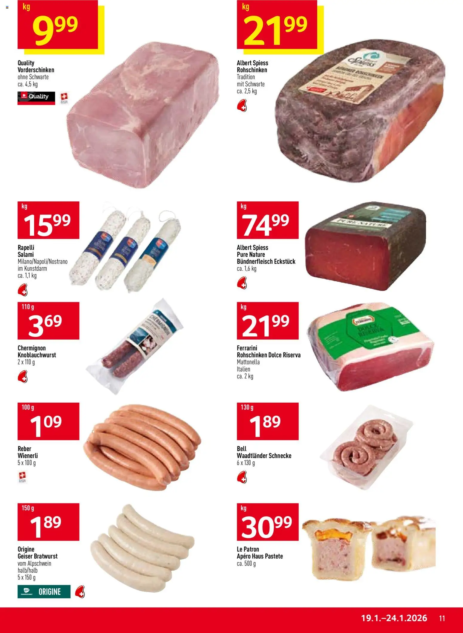 Prodega Aktionen – gültig ab 19.01.2026 | Seite: 11 | Produkte: Salami