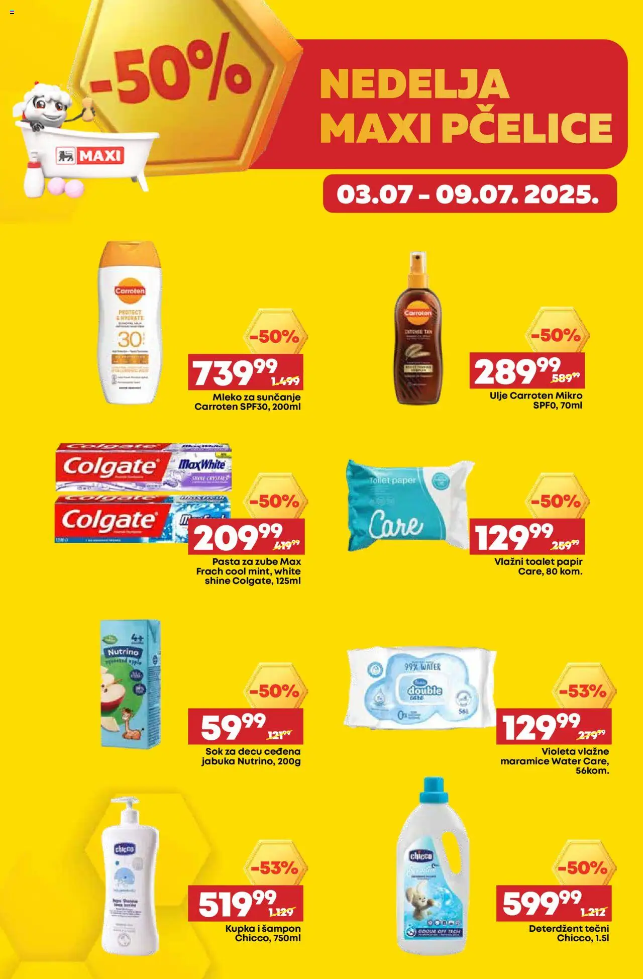 Maxi katalog - važi od 03.07.2025 | Strana: 6 | Proizvode: Deterdžent, Colgate, Ulje, Pasta za zube