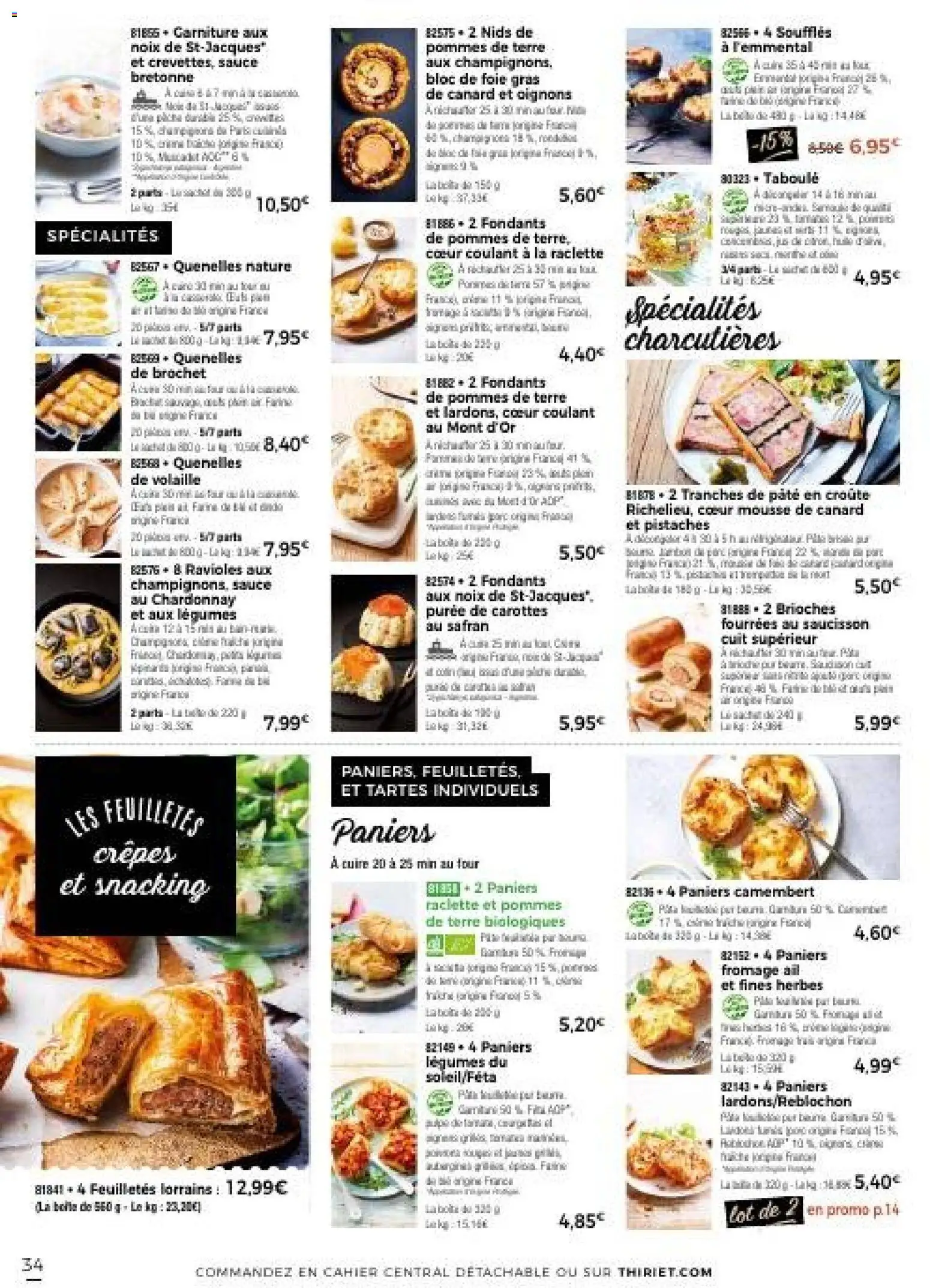 {H1} | Page: 34 | Produits: Volaille, Bloc de foie gras, Noix, Pommes de terre