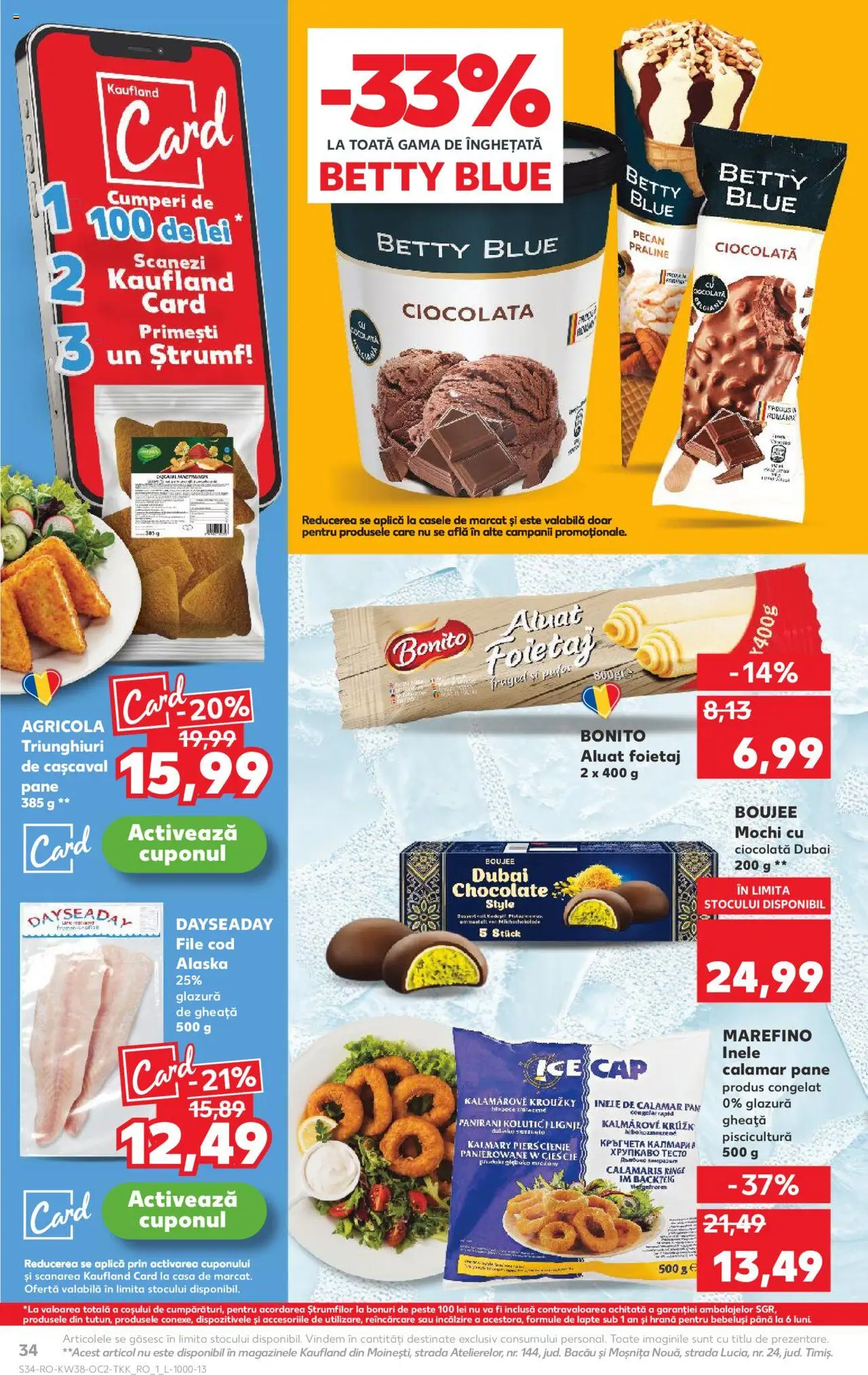 Noul catalog Kaufland – valabil de la 17.09.2025 | Pagină: 34 | Produse: Foietaj, Aluat, Lapte, Înghețată