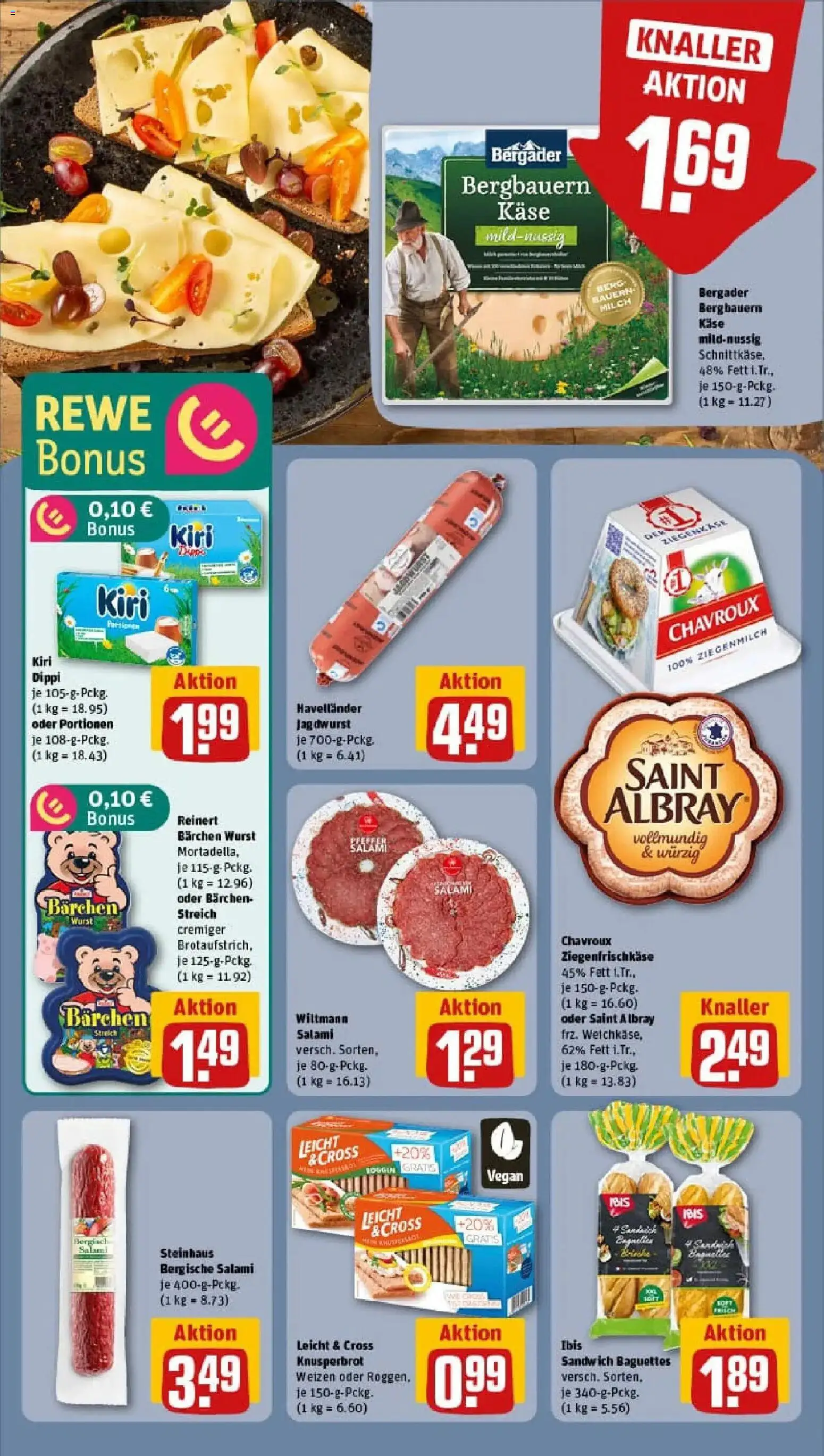 Rewe prospekt Waldbrunn / Fussingen	 – gültig ab 11.01.2026 | Seite: 12 | Produkte: Milch, Baguette, Wurst, Salami