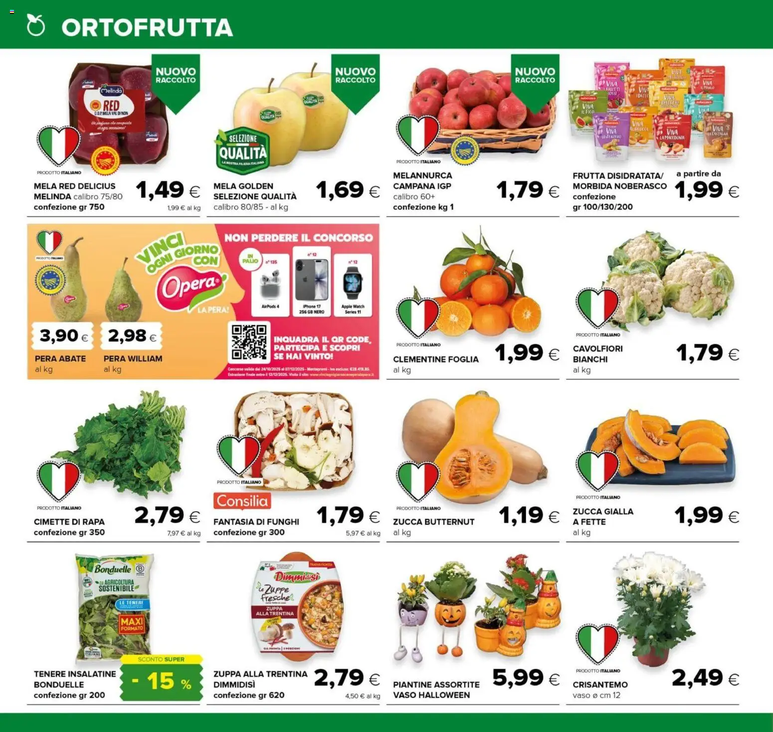 Volantino Oasi del 23.10.2025 | Pagina: 6 | Prodotti: Frutta, Apple Watch, Macedonia, Cimette di rapa