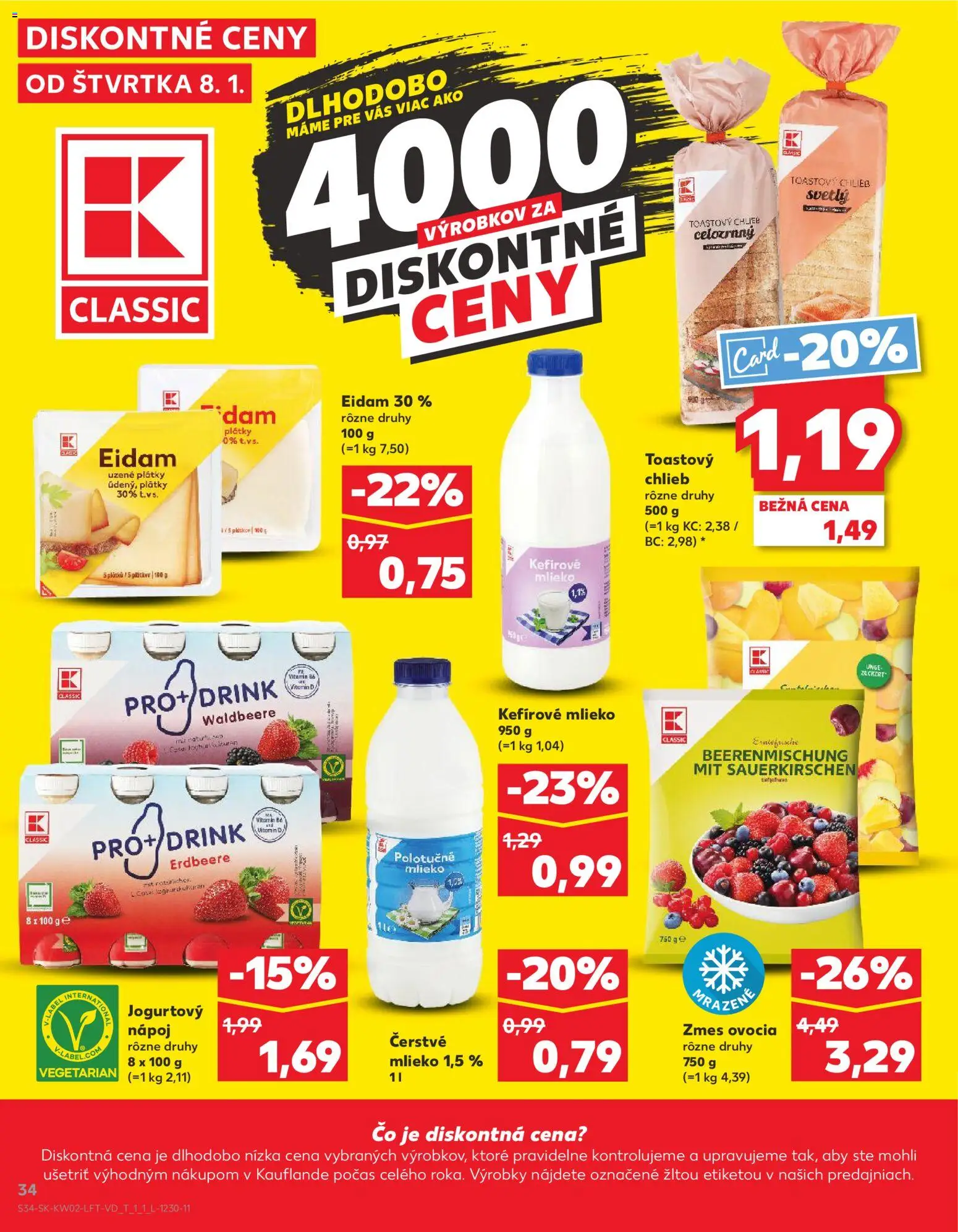 Kaufland SK akciós ujság - amely érvényes a következő dátumtól: 08.01.2026 | Oldal: 34 | Termékek: Vitamin d
