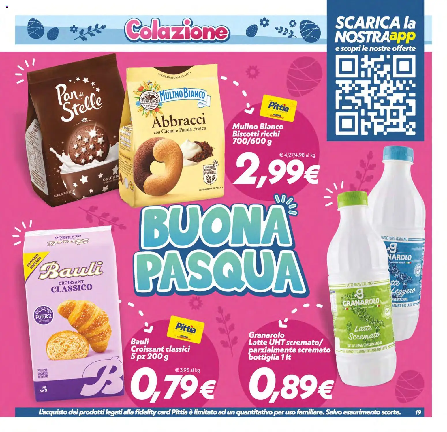 Volantino SuperConveniente del 27.03.2026 | Pagina: 19 | Prodotti: Panna, Olio, Croissant, Bottiglia