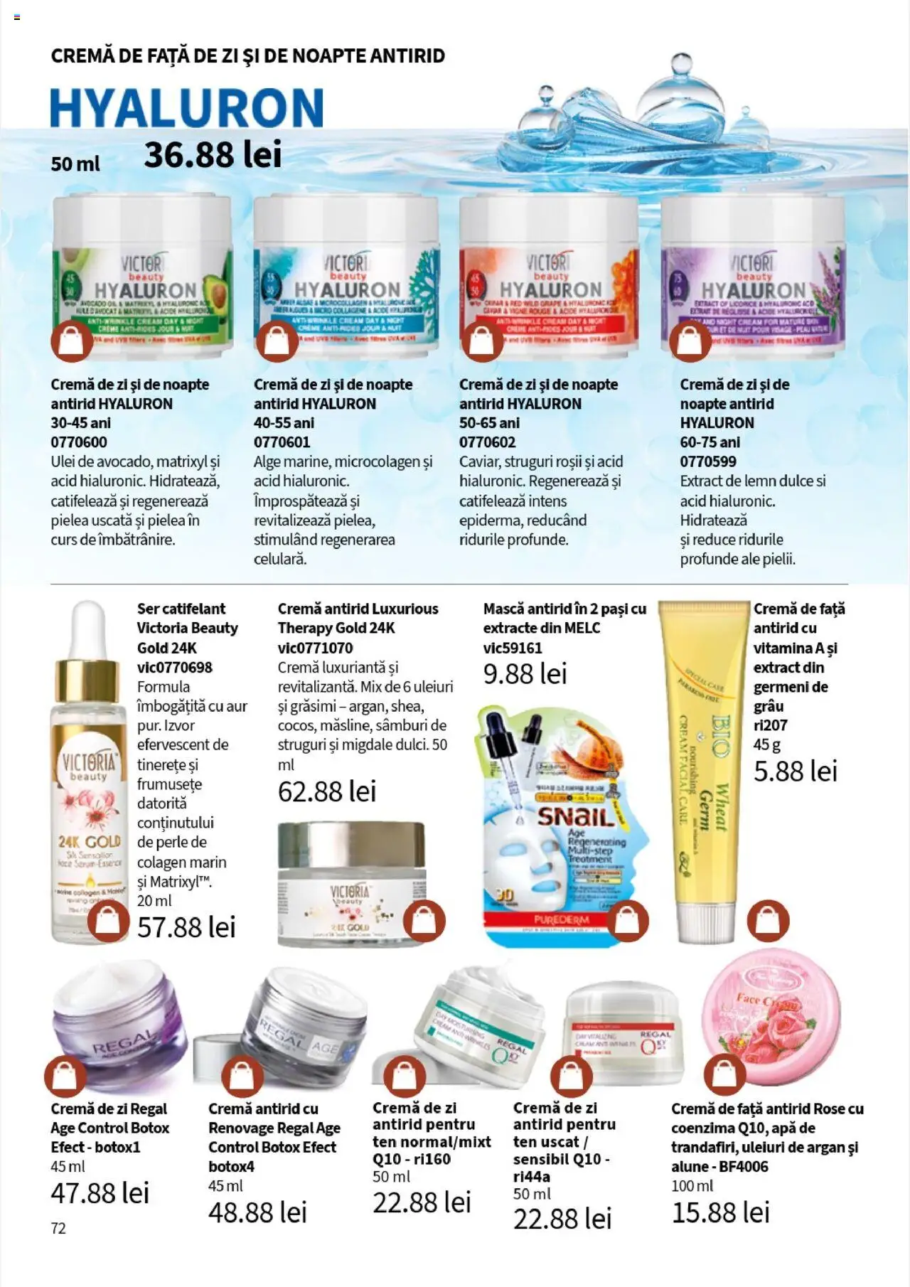 Catalog Lady’s – valabil de la 01.08.2025 | Pagină: 72 | Produse: Migdale, Cremă, Roșii, Avocado