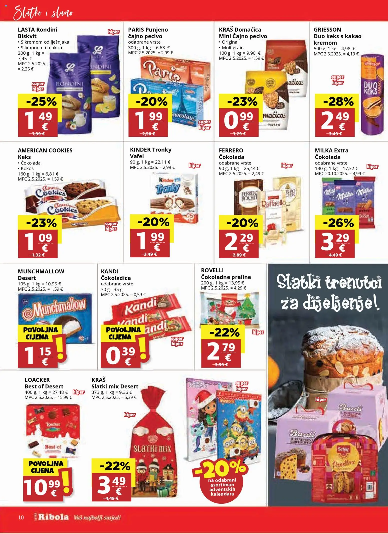 Djelo katalog | vrijedi od 12.11.2025 | Stranica: 10 | Proizvodi: Praline, Čokolada, Keks, Pecivo