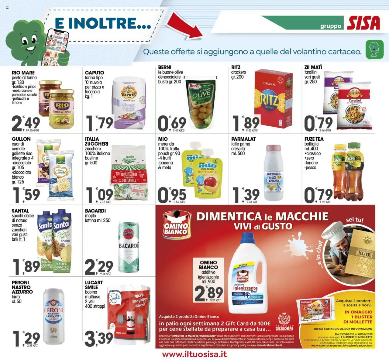Volantino SISA del 21.08.2025 | Pagina: 13 | Prodotti: Pizza, Birra, Tonno, Melanzane