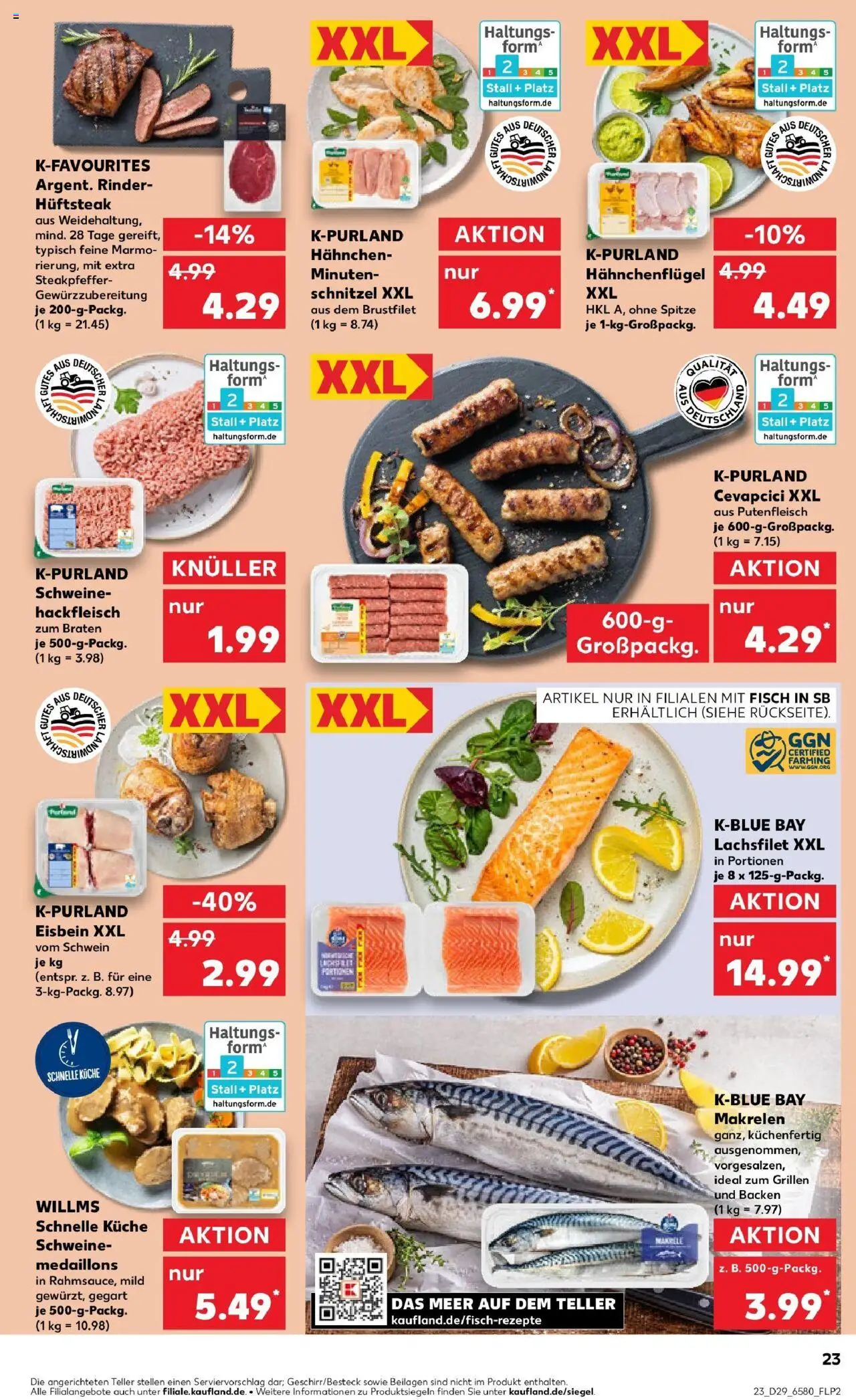 Kaufland prospekt Hamburg	 - gültig ab dem 21.07.2025 | Seite: 36 | Produkte: Küche, Schnitzel, Steak, Hackfleisch