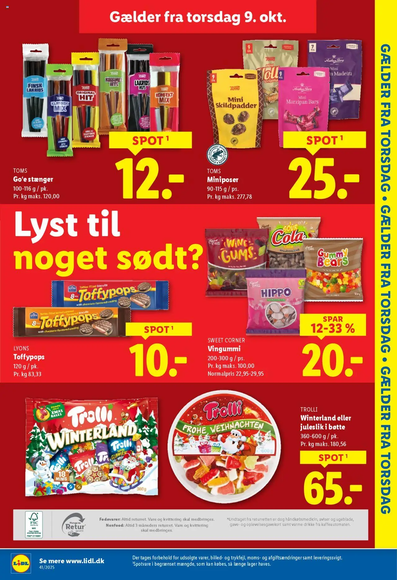 Lidl tilbudsavis – gyldig fra 05.10.2025 | Side: 33 | Produkter: Lakrids, Vingummi, Søm