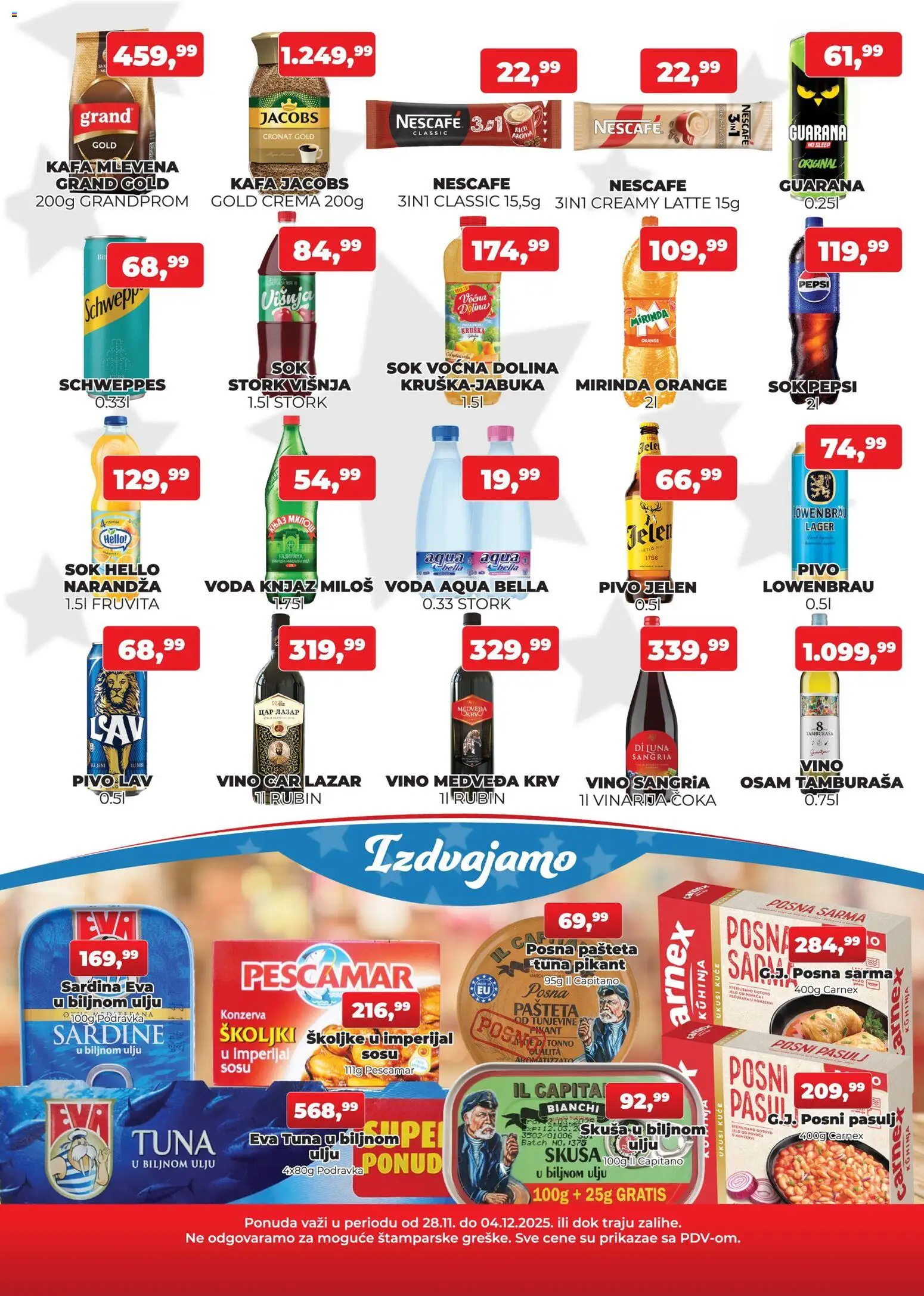 Plus Cash & Carry katalog - važi od 28.11.2025 | Strana: 3 | Proizvode: Podravka, Fruvita, Sok, Pepsi