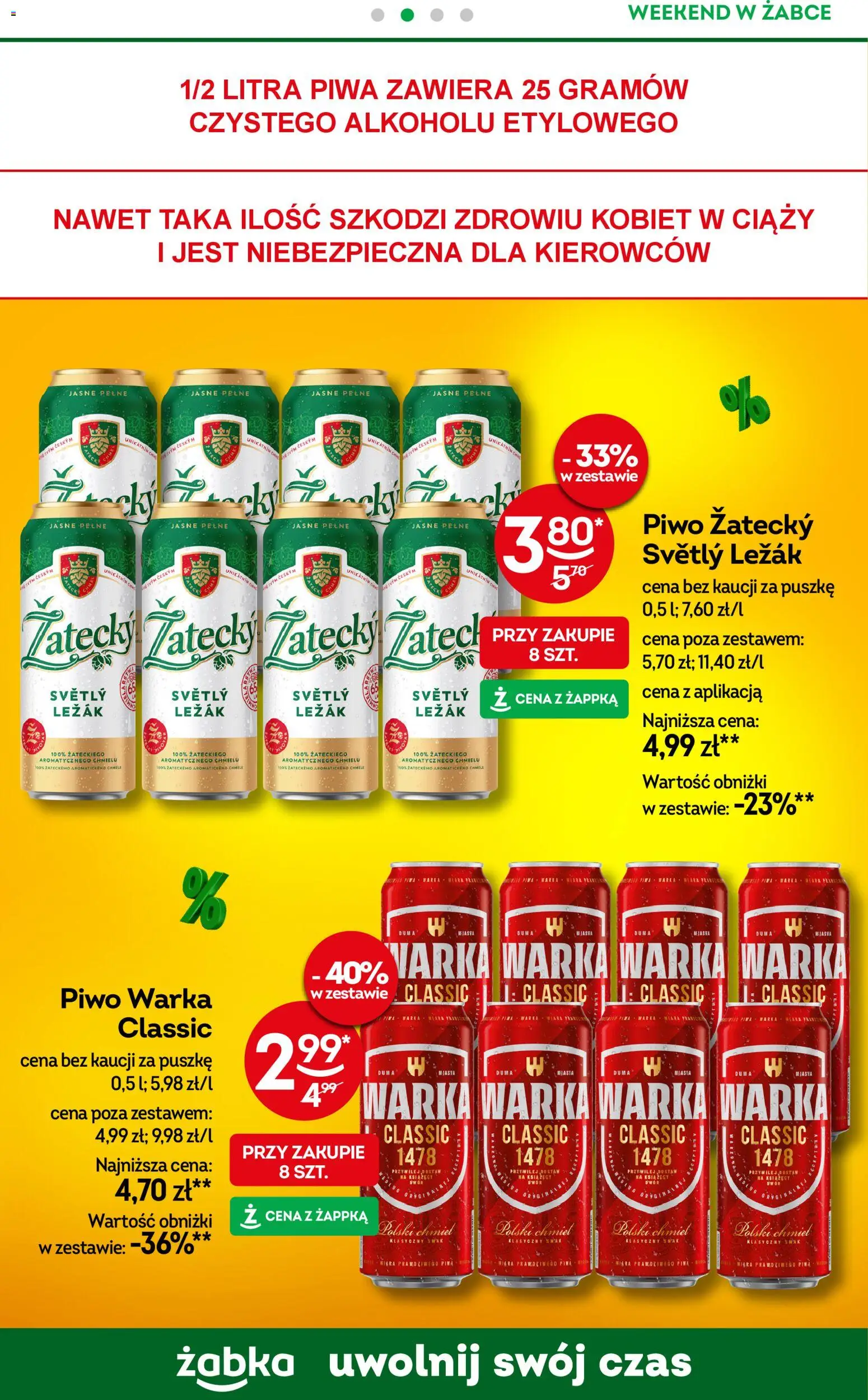 Żabka Gazetka - Weekendowe promocje od 26.12.2025 | Strona: 3 | Produkty: Leżak, Warka, Piwo Warka, Piwo