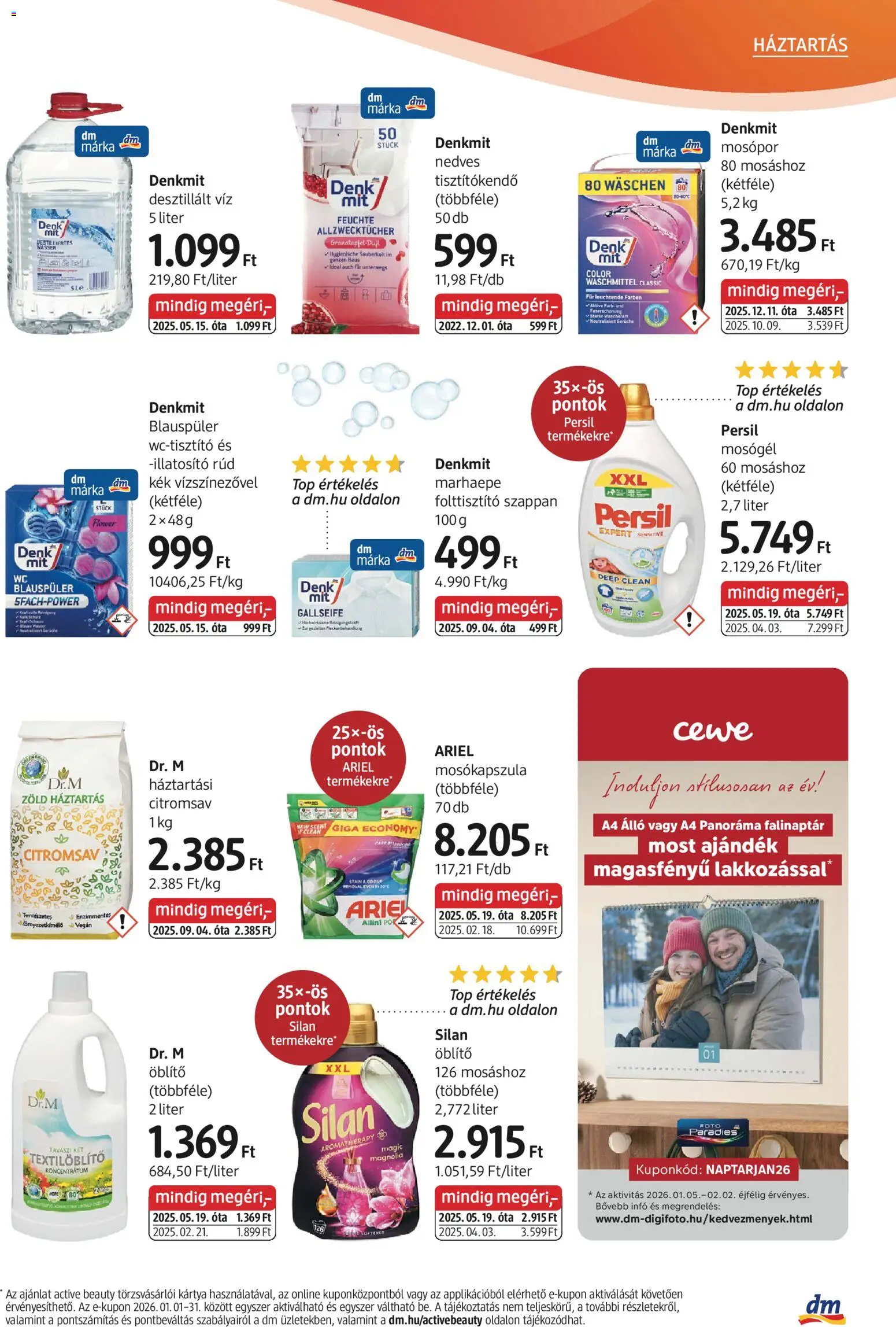 DM Drogerie Markt akciós ujság - amely érvényes a következő dátumtól: 08.01.2026 | Oldal: 19 | Termékek: Ariel, Mosógél, Mosókapszula, Mosópor