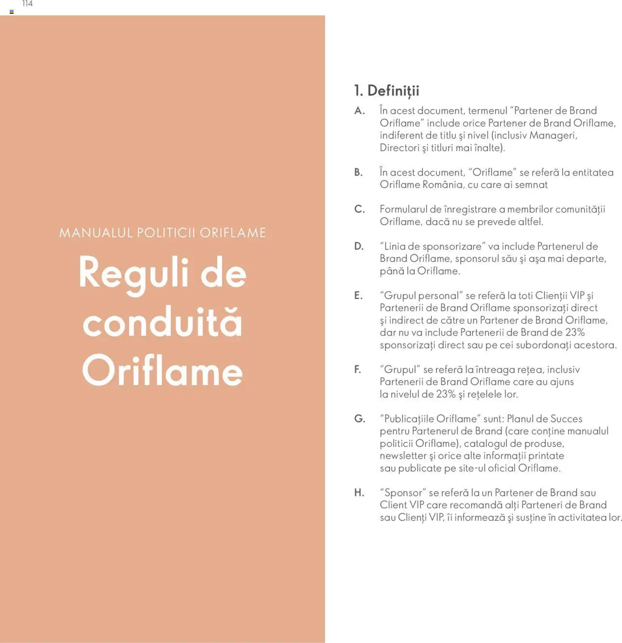 Oriflame catalog - Planul de Succes pentru Partenerul de Brand – valabil de la 09.07.2024 | Pagină: 114