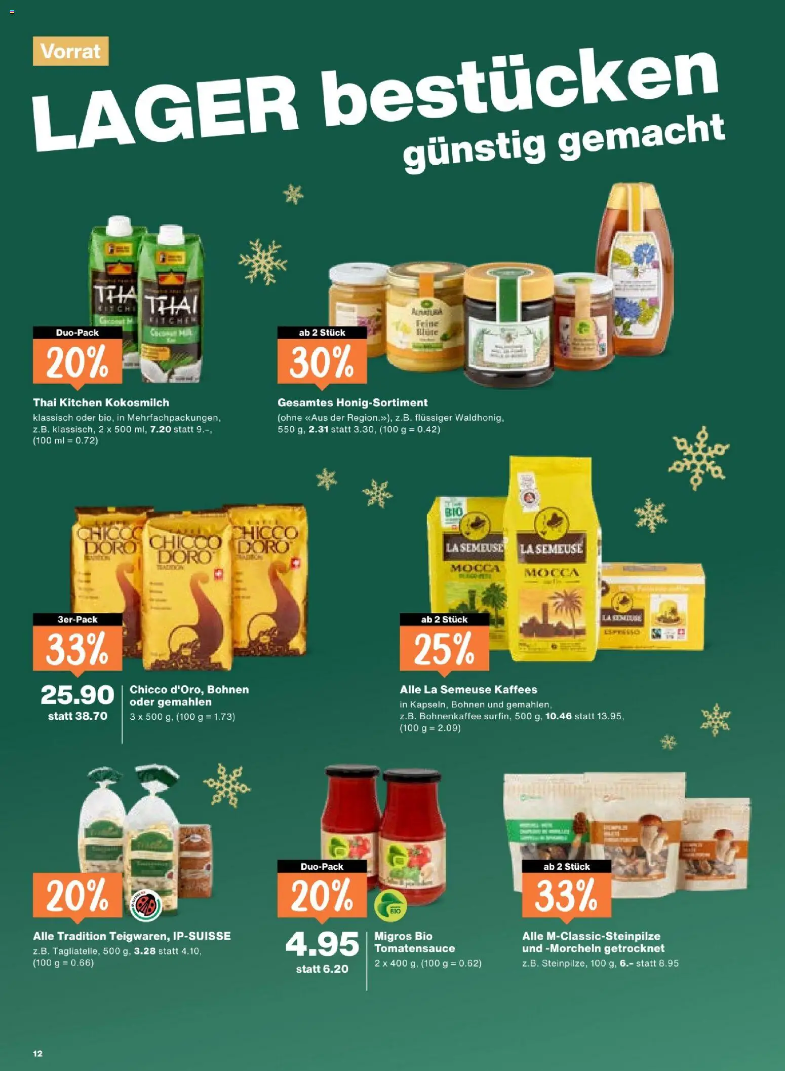 Migros Aktionen – gültig ab 16.12.2025 | Seite: 12 | Produkte: Pasta