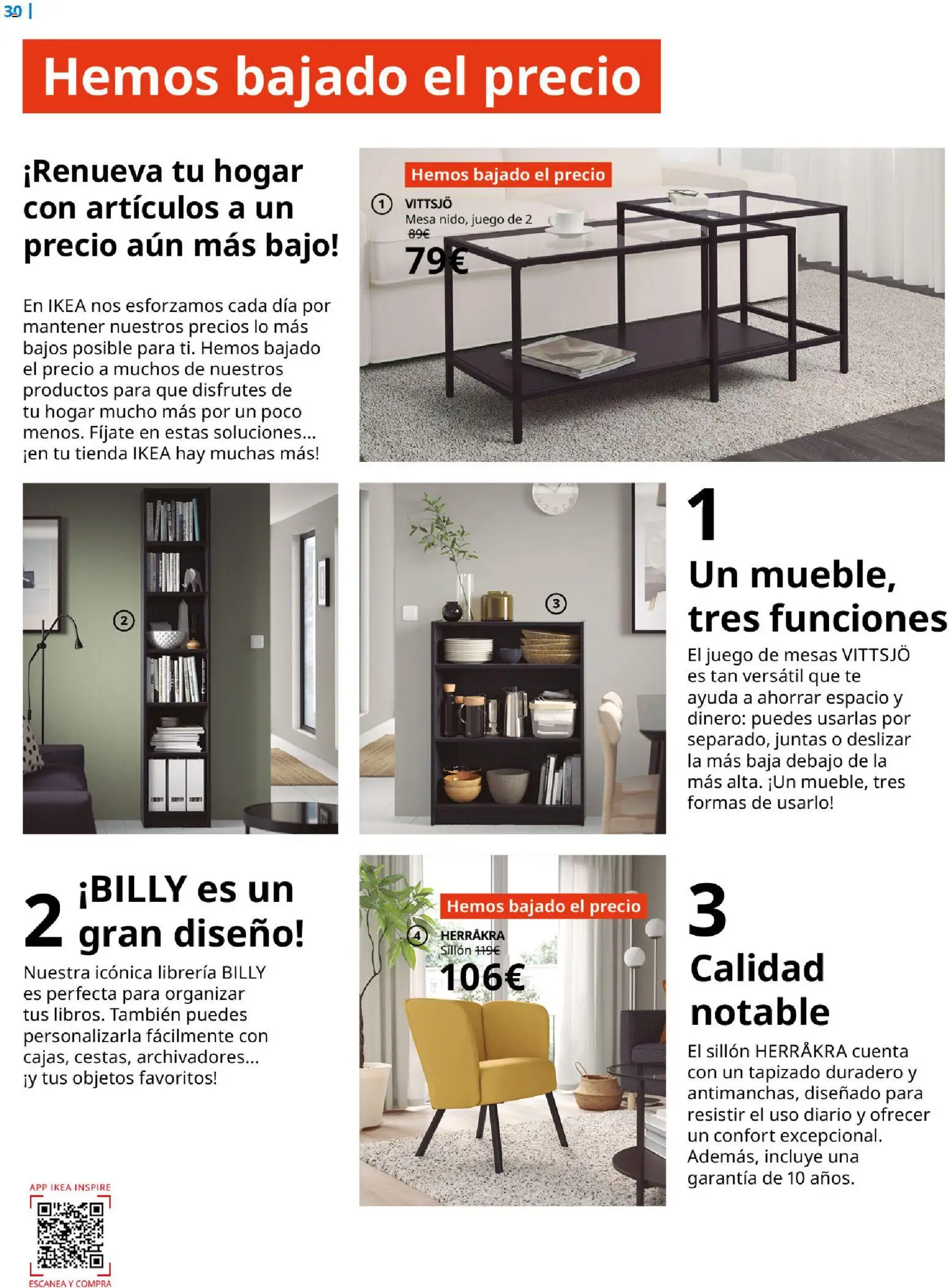 Catálogo IKEA Family │ válido desde el 01.04.2026 | Página: 30 | Productos: Té, Sillón, Mesa