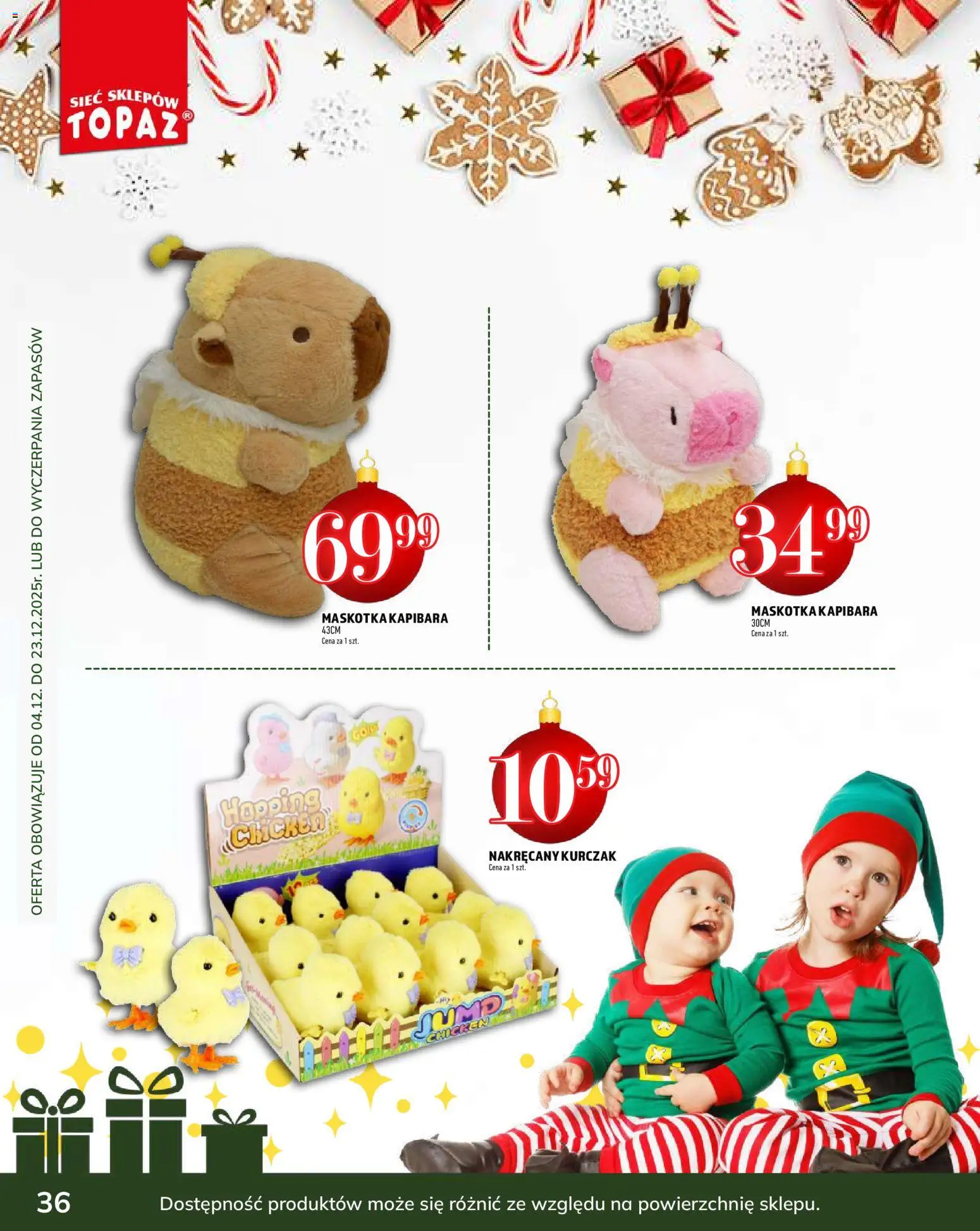 Topaz Gazetka - Podaruj dobre chwile od 04.12.2025 | Strona: 36 | Produkty: Kurczak
