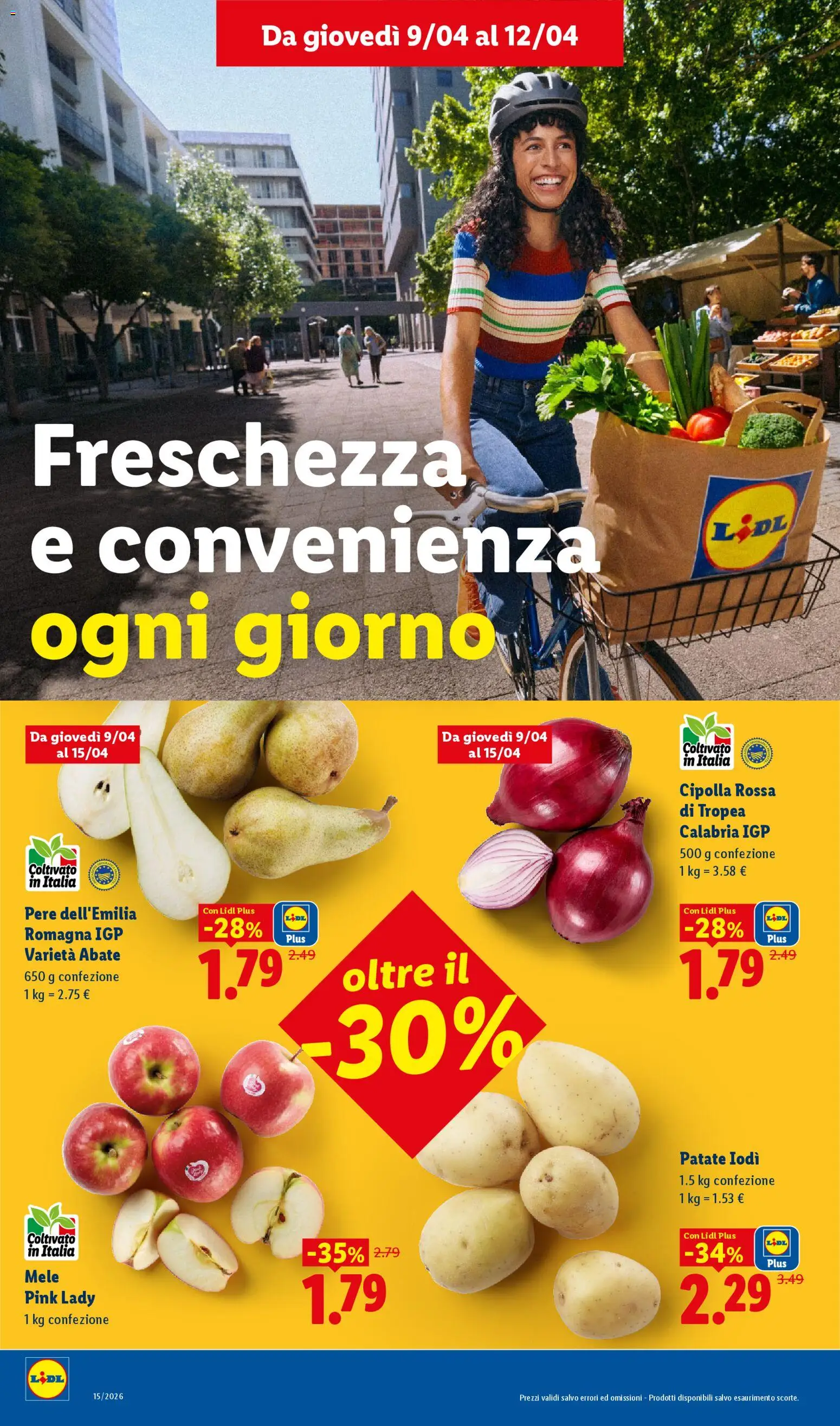 Volantino Lidl del 09.04.2026 | Pagina: 4 | Prodotti: Mele, Patate