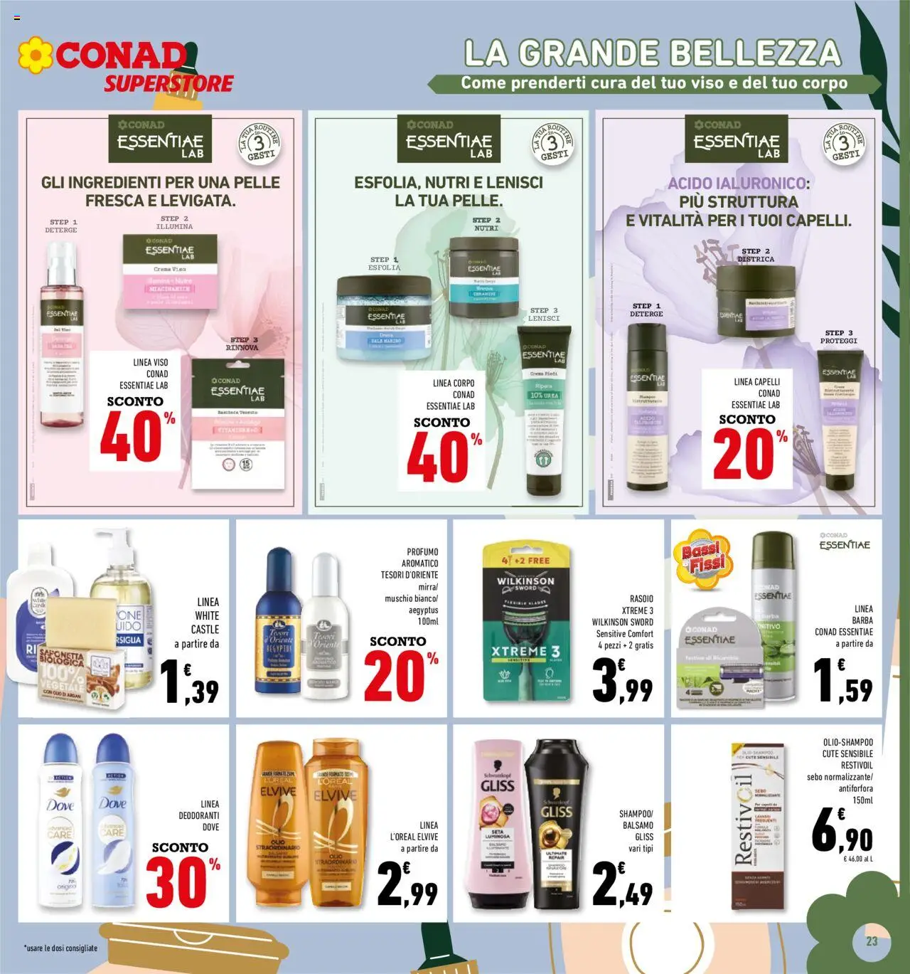 Volantino Conad del 24.09.2025 | Pagina: 23 | Prodotti: Balsamo, Crema, Rasoio, Saponetta