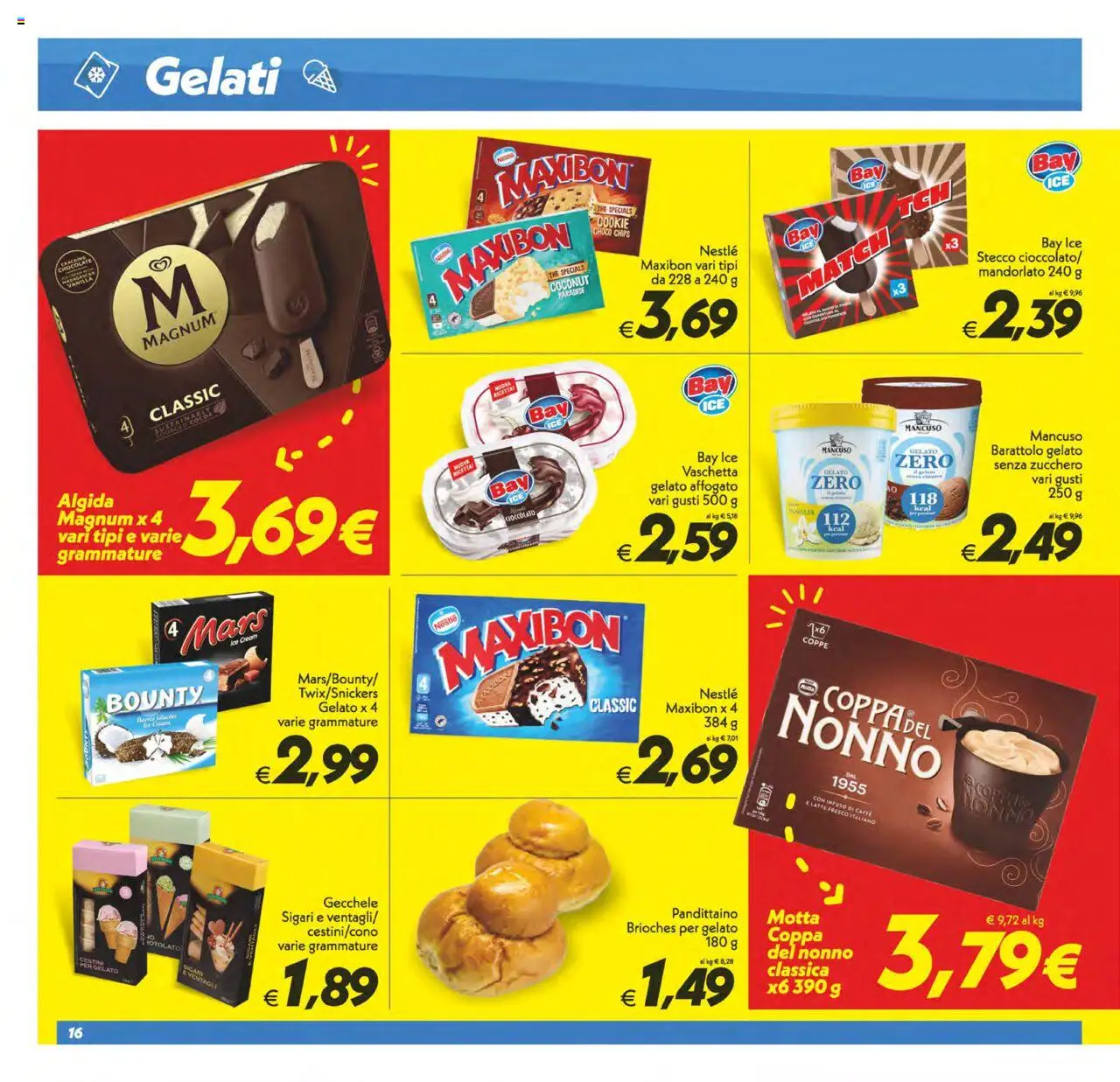 Volantino SuperConveniente del 13.06.2025 | Pagina: 16 | Prodotti: Caffè, Gelato, Zucchero, The