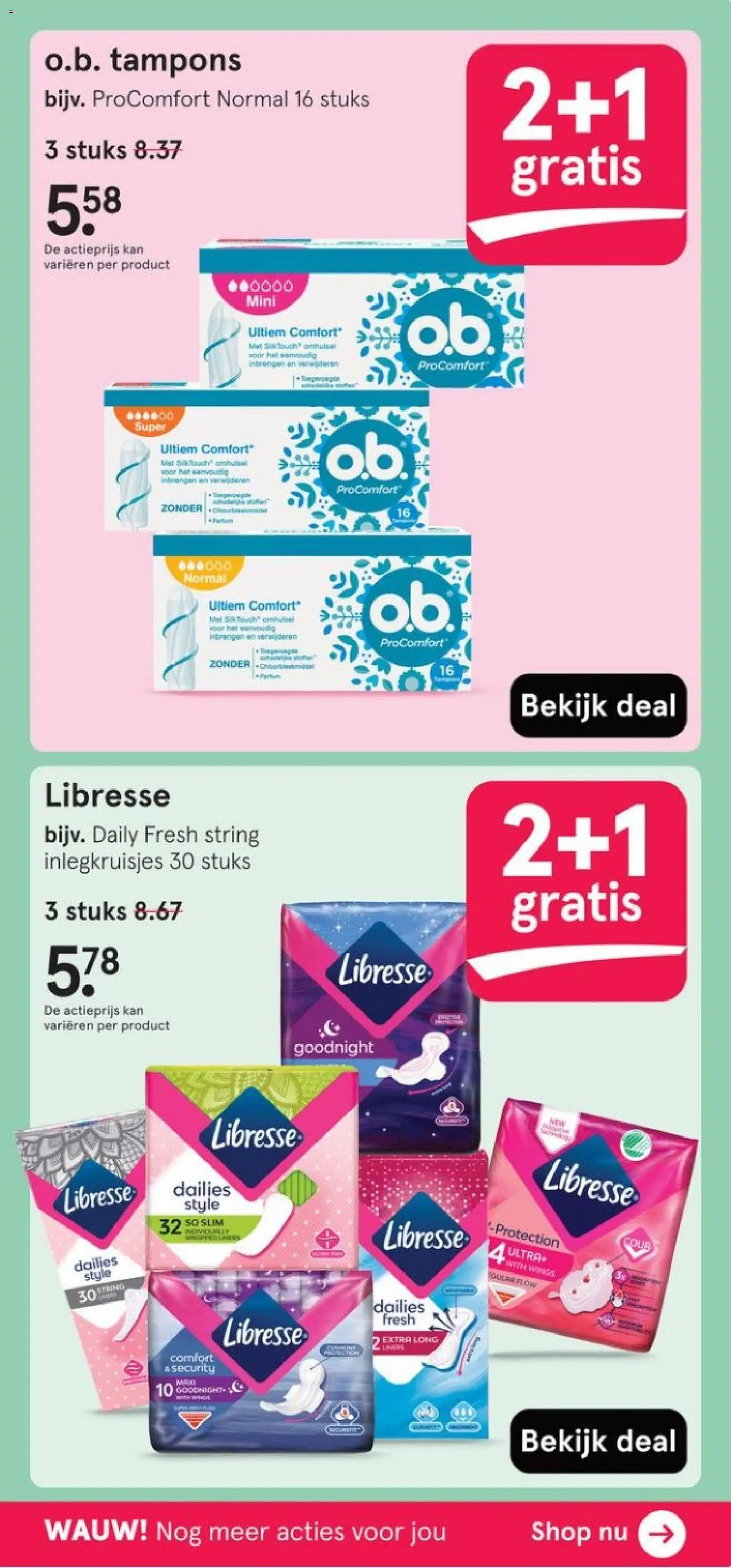 {H1} | Pagina: 27 | Producten: Kan, Panty, Tampons