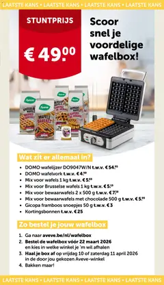 Aveve folder - Voorbeeld van een folder van Aveve, geldig van 11.03.2026 | Pagina: 27 | Producten: Snoepjes, Wafels, Box, Chocolade