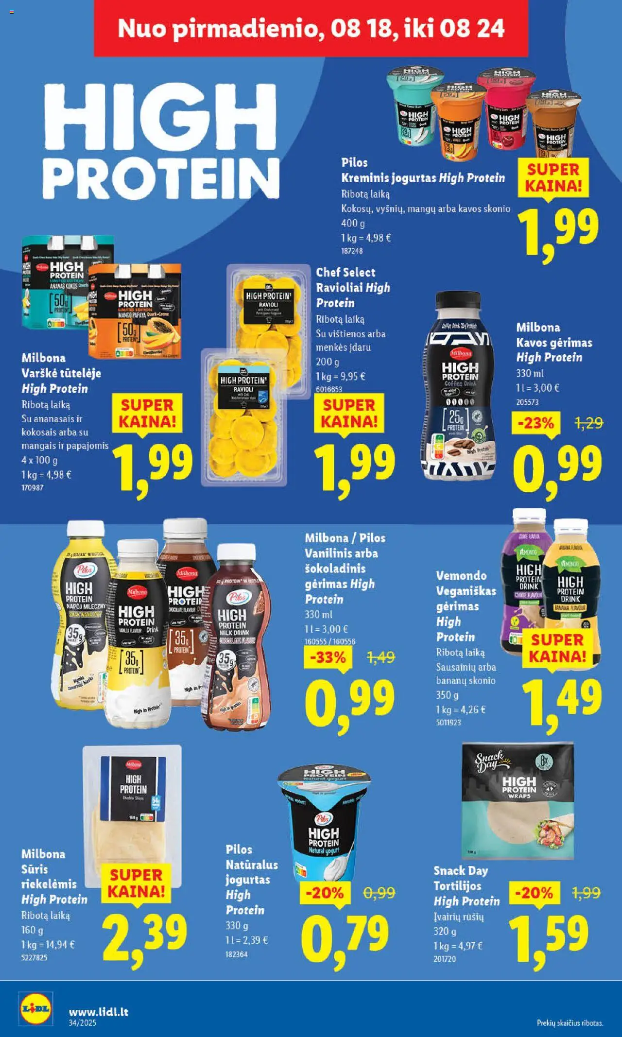 LIDL leidinys│galioja nuo 18.08.2025 | Puslapis: 30 | Prekių: Vištienos, Jogurtas, Sūris, Varškė