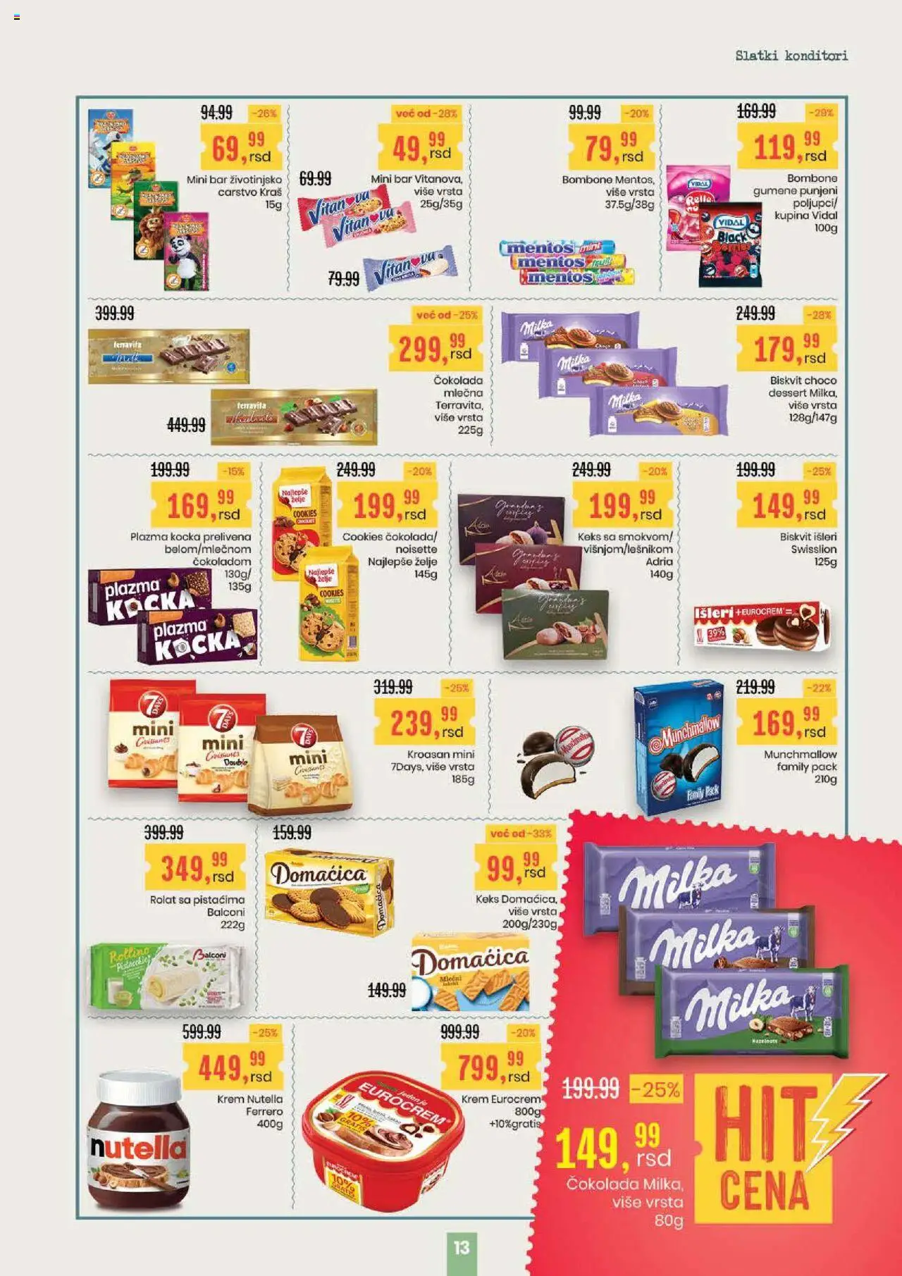 Aroma Market katalog - važi od 07.08.2025 | Strana: 13 | Proizvode: Milka, Keks, Munchmallow, Plazma