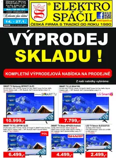 Náhled letáku Elektro Spáčil leták od 14.01.2026