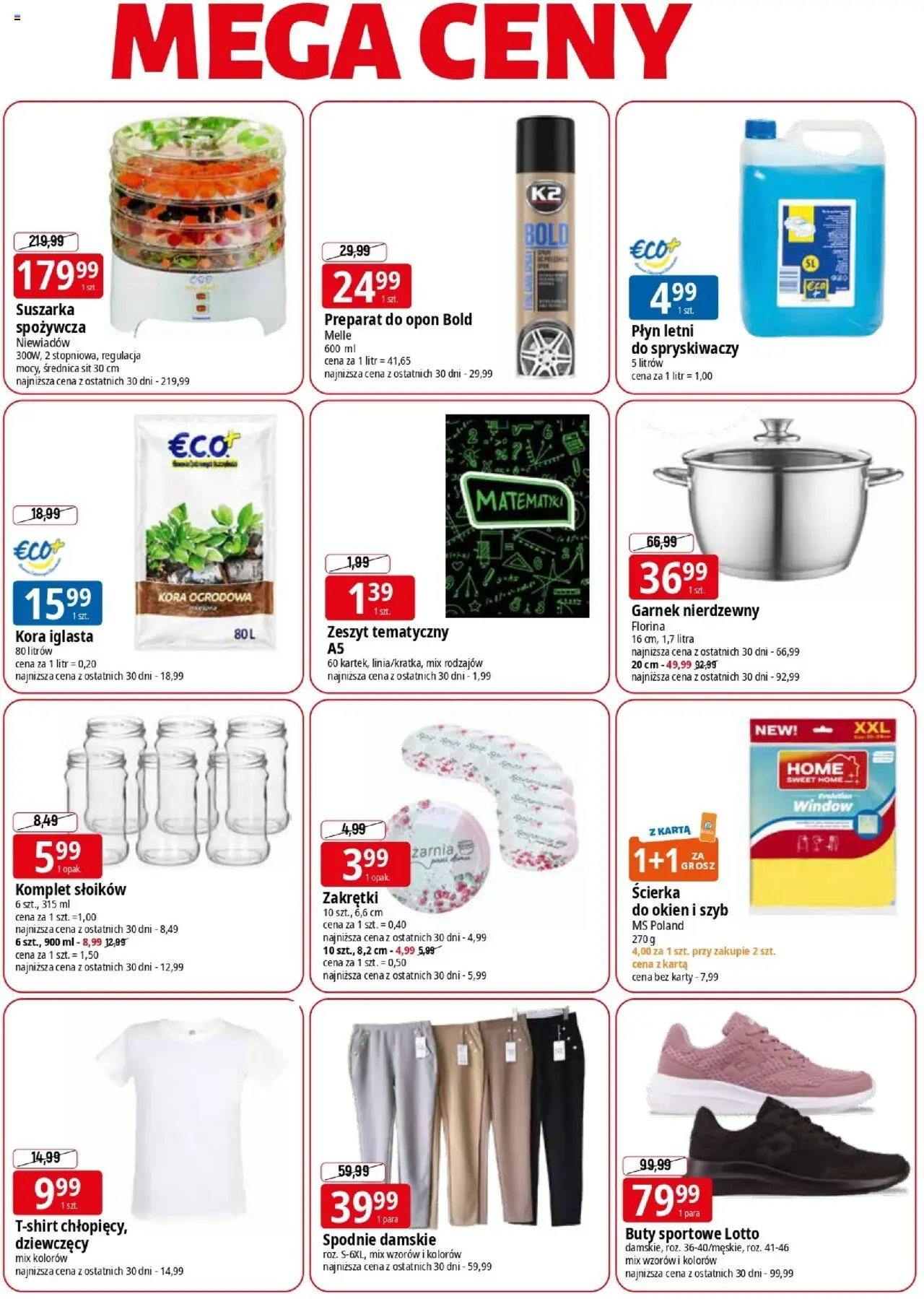 E.Leclerc Gazetka - Elbląg od 18.08.2025 | Strona: 2 | Produkty: Buty sportowe, Karta, Buty, Garnek