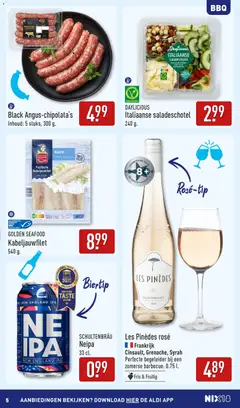 Aldi folder - Buiten eten - Voorbeeld van een folder van Aldi, geldig van 27.04.2026 | Pagina: 5 | Producten: Kaas, Hamer, Chipolata
