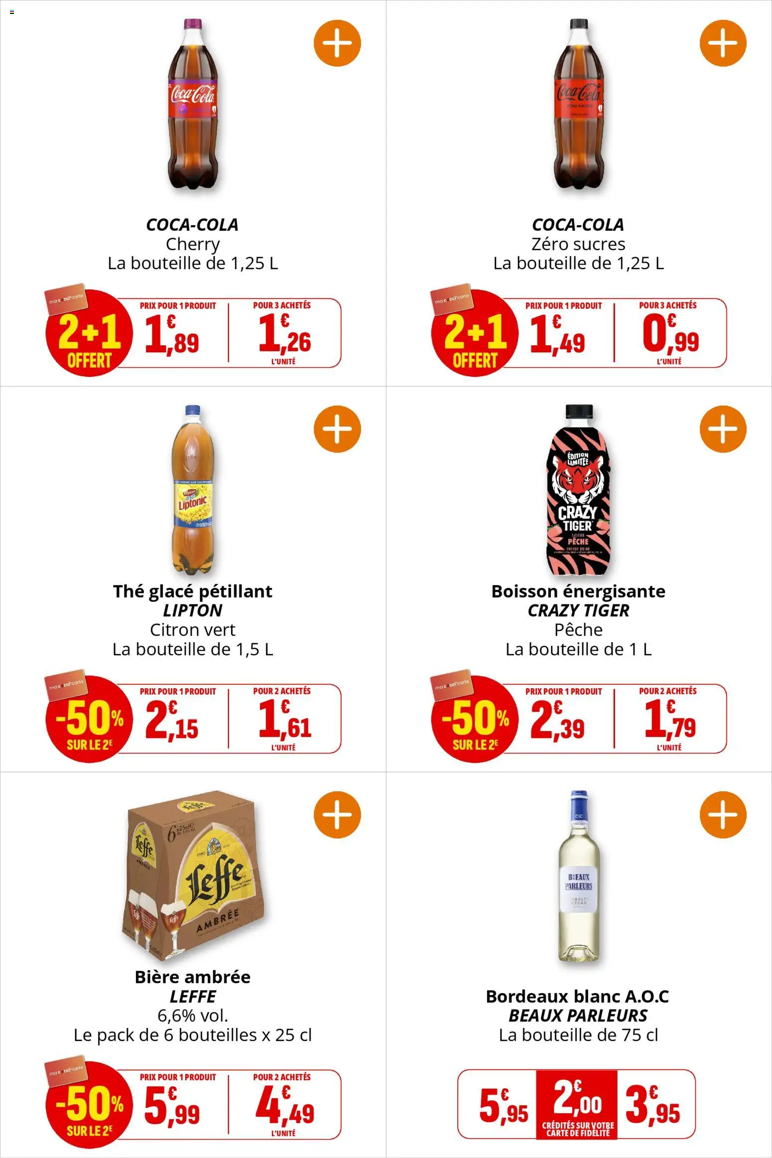 {H1} | Page: 31 | Produits: Pêche, Boisson énergisante, Crazy Tiger, Thé