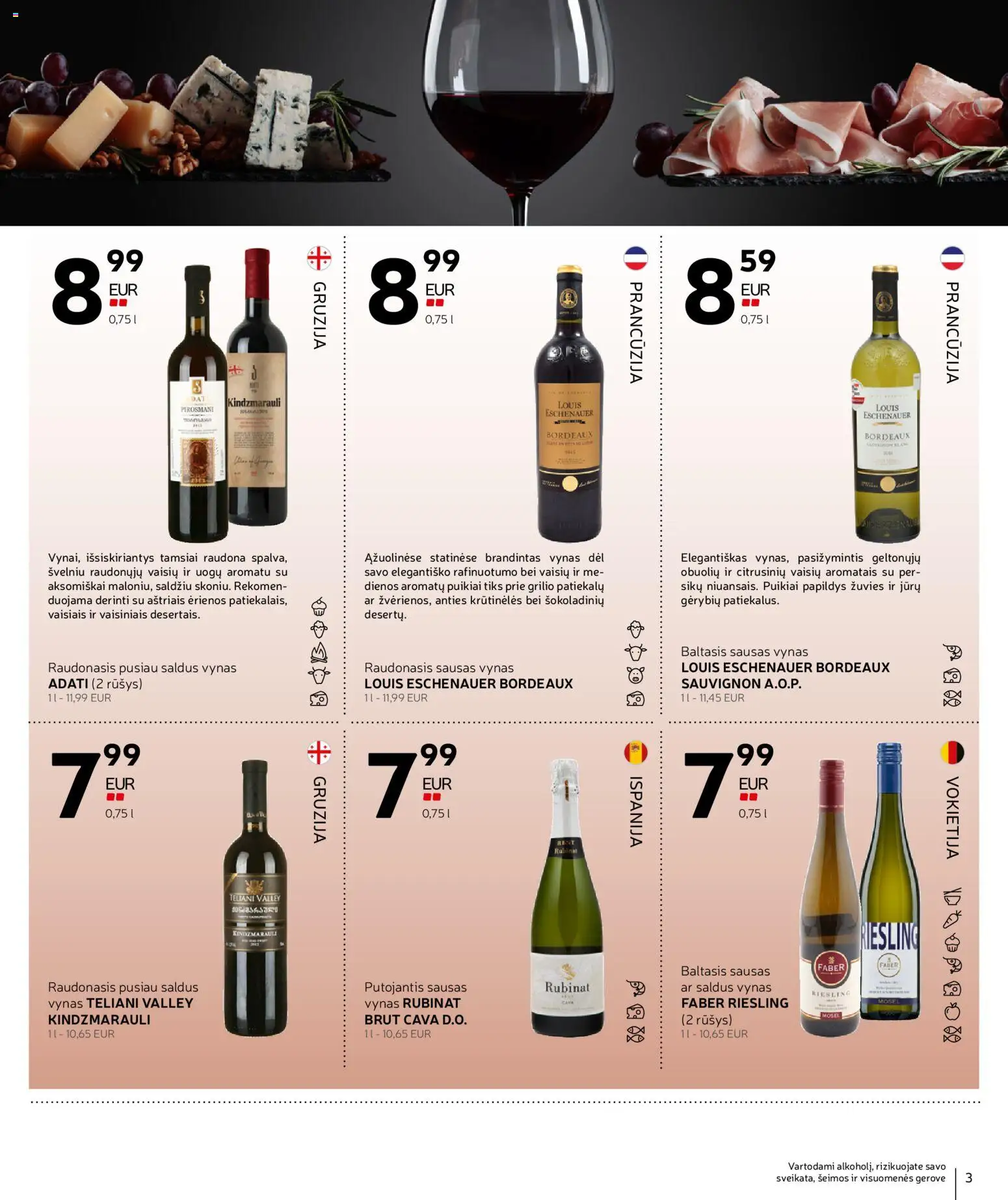 Rimi akcijos nuo 06.01.2026 | Puslapis: 3 | Prekių: Vynas
