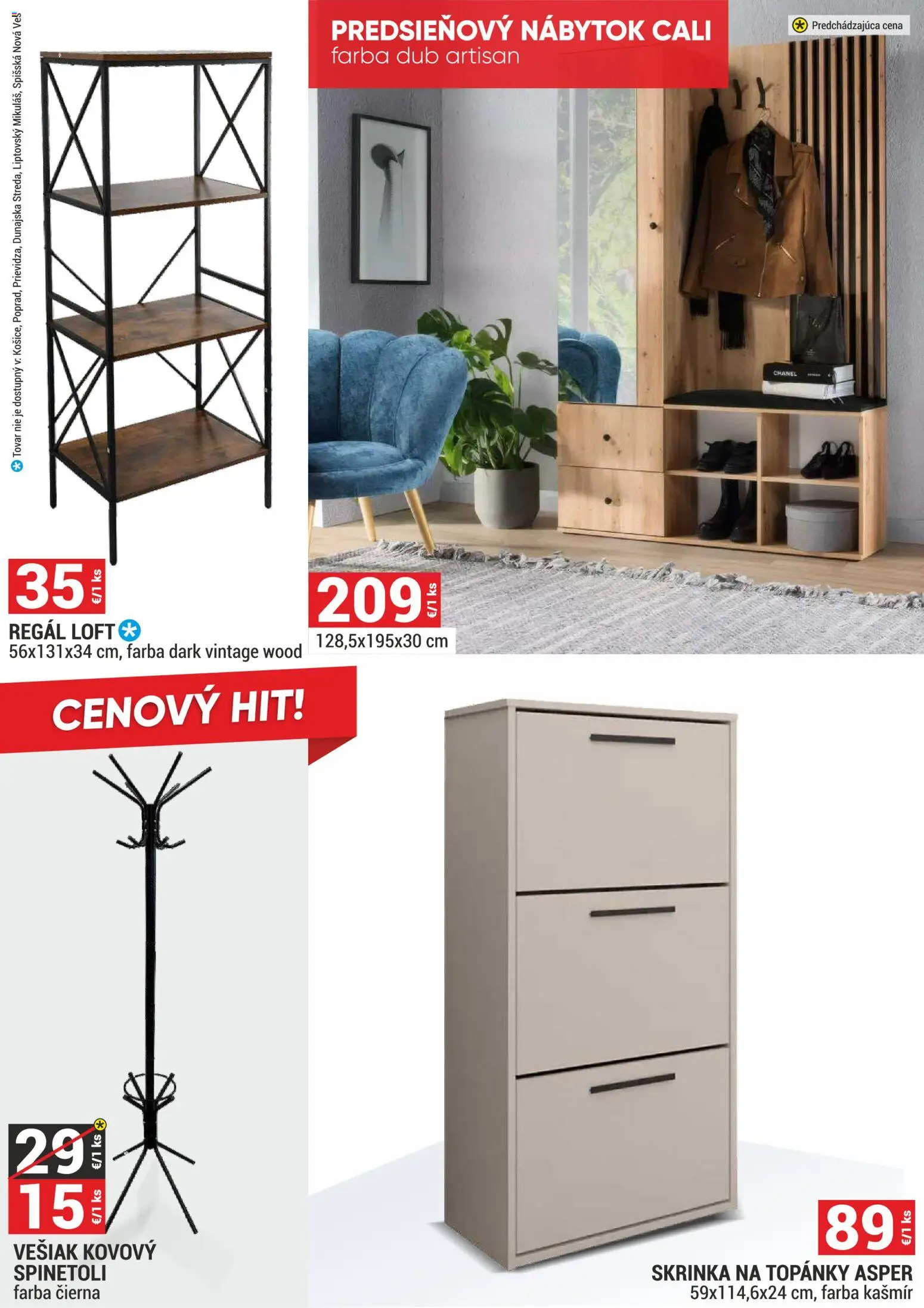 Nové Merkury Market akcie – leták je platný od 01.11.2025 | Strana: 27 | Produkty: Nábytok, Regál, Predsieňový nábytok, Vešiak