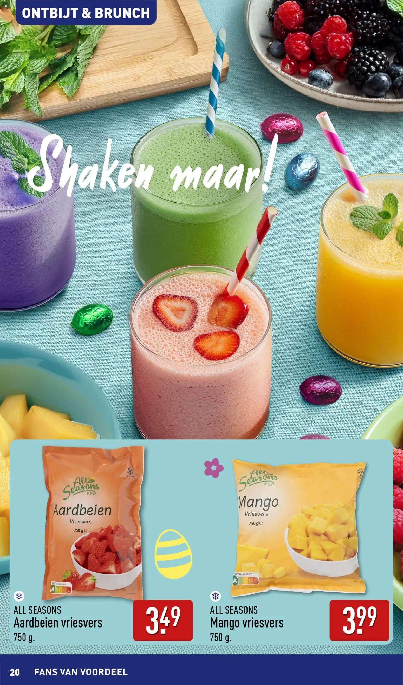 {H1} | Pagina: 20 | Producten: Aardbeien, Mango