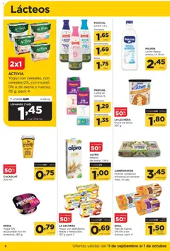 Alimerka folleto Castilla y León │ válido desde el 11.09.2025 | Página: 8 | Productos: Leche entera, Yogur, Huevos, Cereales