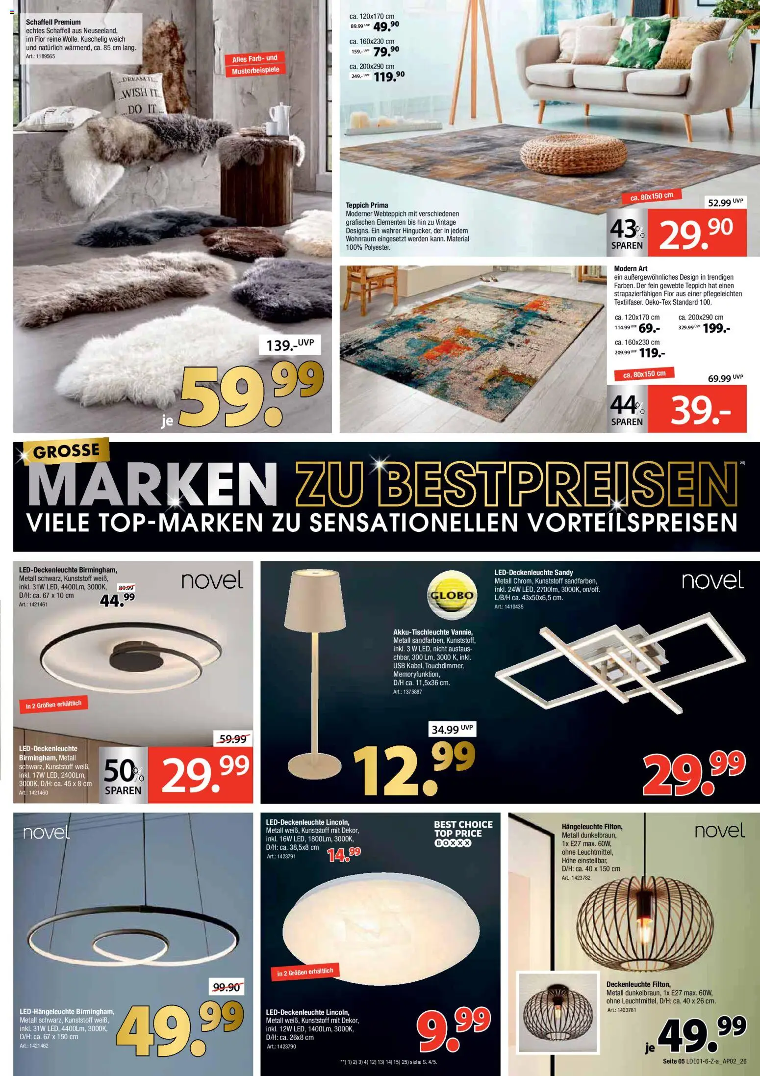 Zurbrüggen Große Marken-Sensation – gültig ab 17.01.2026 | Seite: 5 | Produkte: Top, USB, Teppich