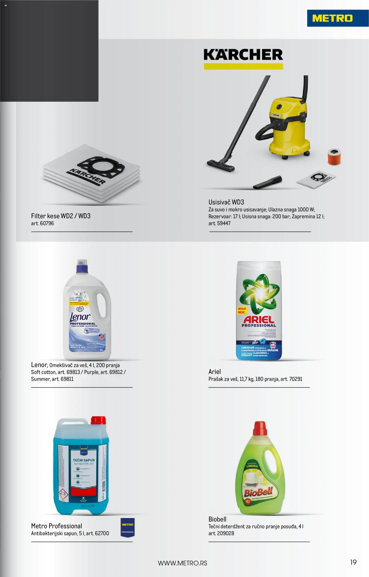 Metro katalog - važi od 01.11.2025 | Strana: 19 | Proizvode: Deterdžent, Usisivač, Tečni deterdžent, Lenor